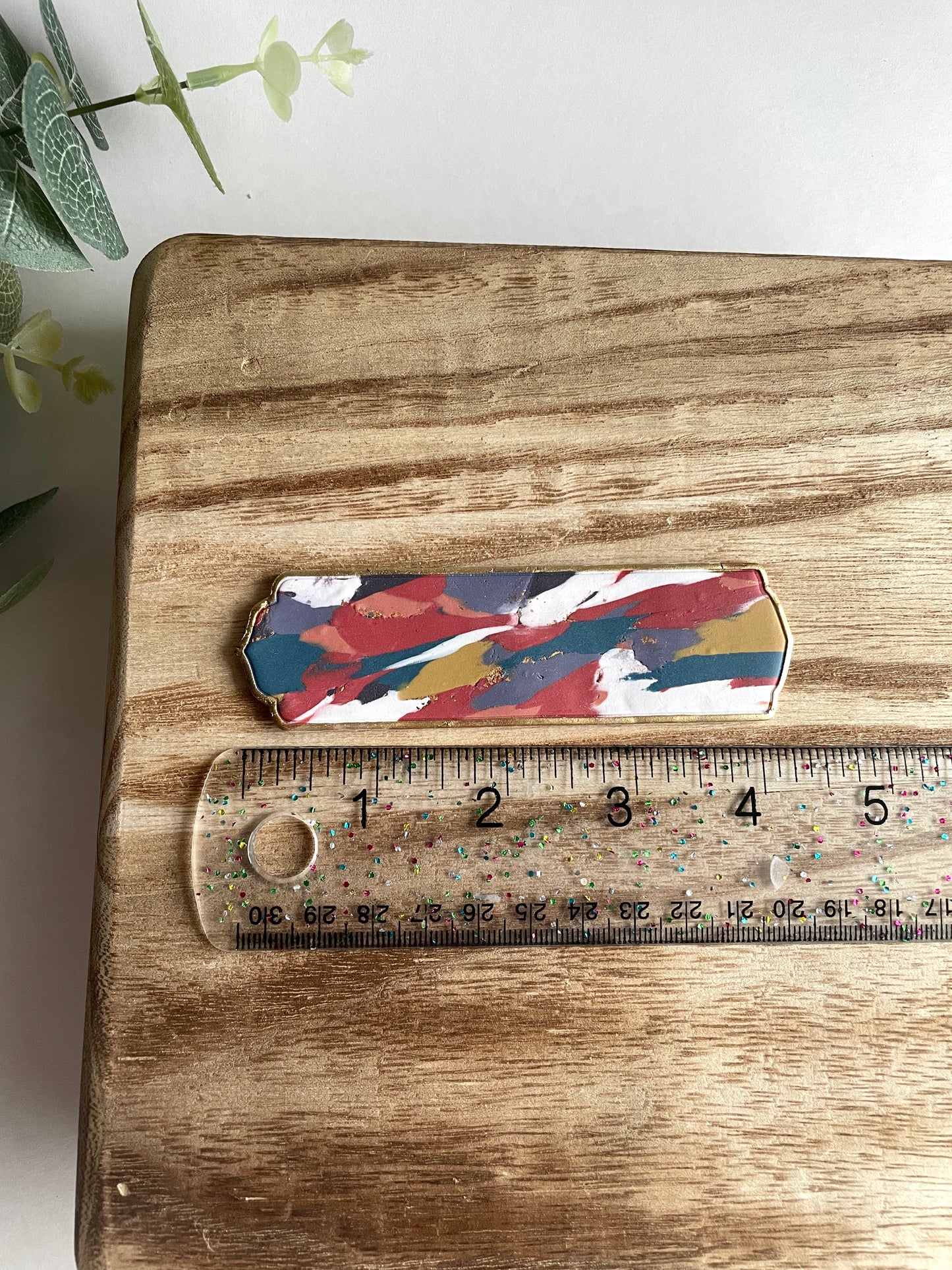 Gold Bordered Colorful Bookmark