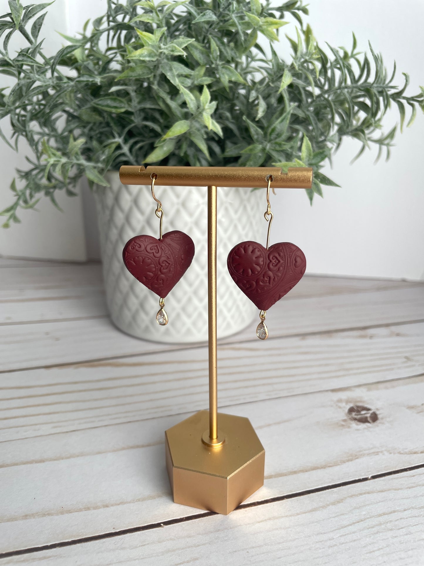 Puffy Heart Dangles