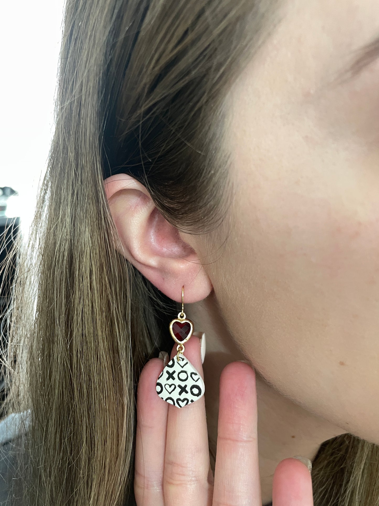 XO Printed Dangles