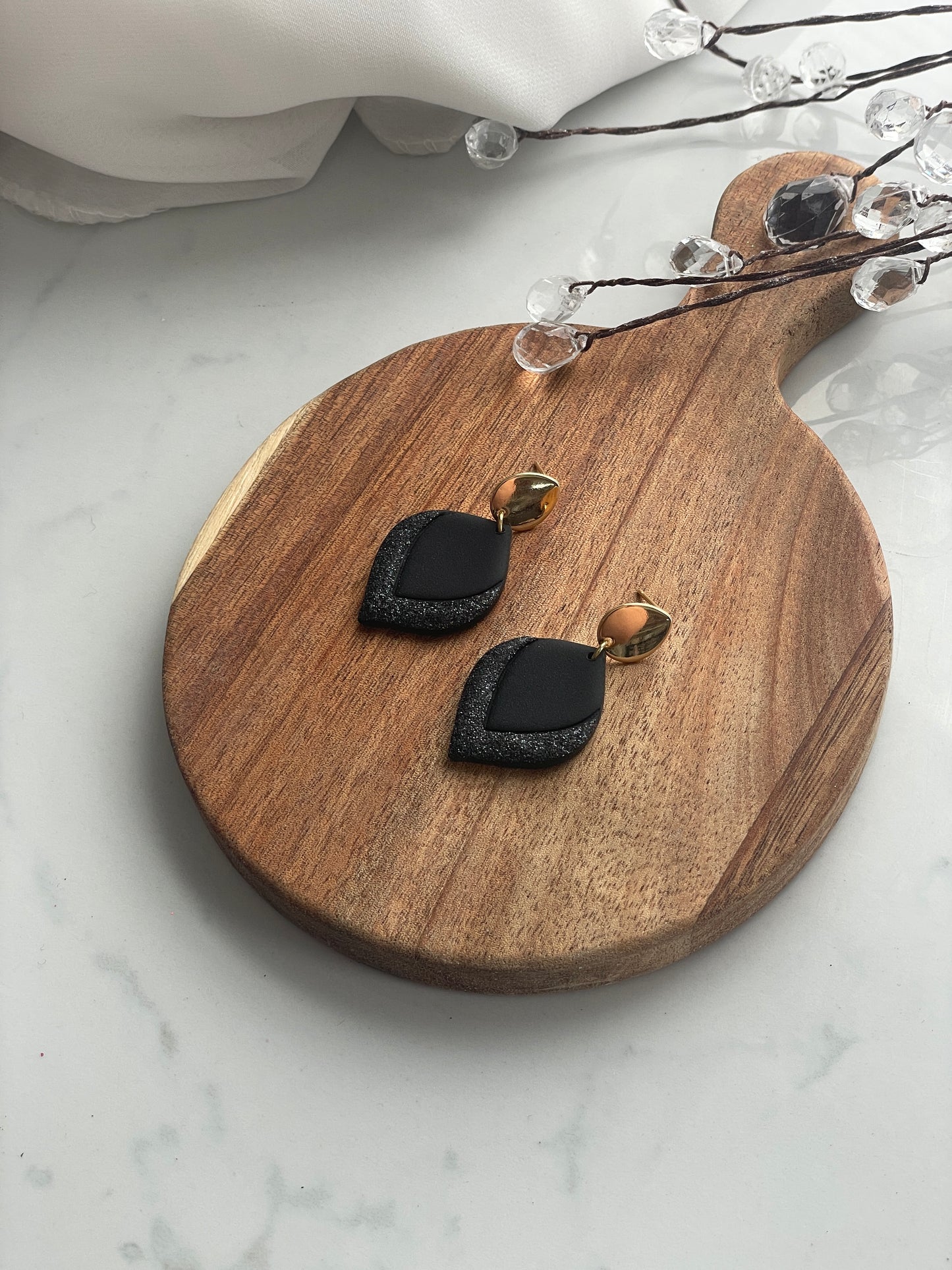 Elegant Glitter Dangles