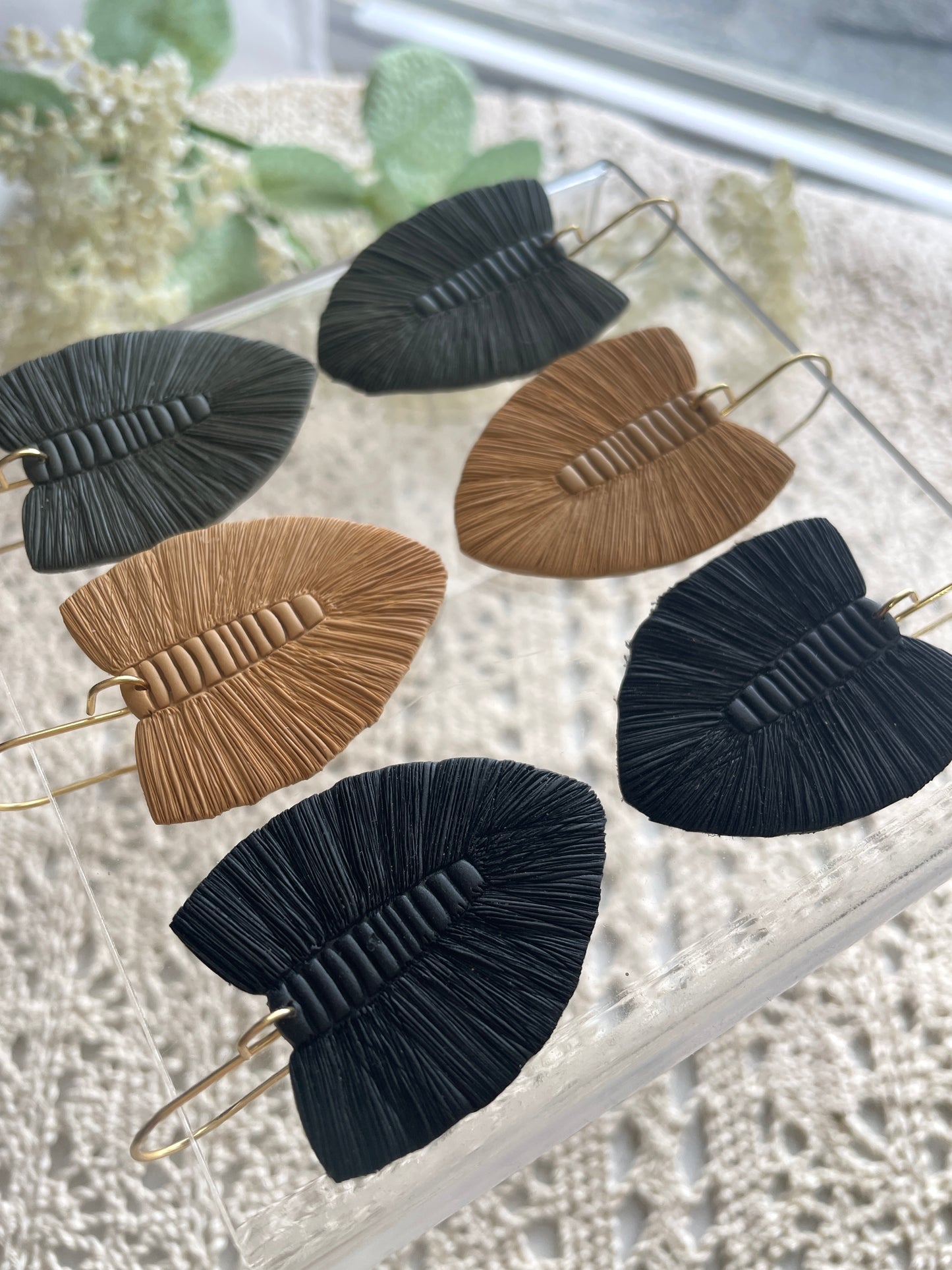 Feather Macrame Dangles