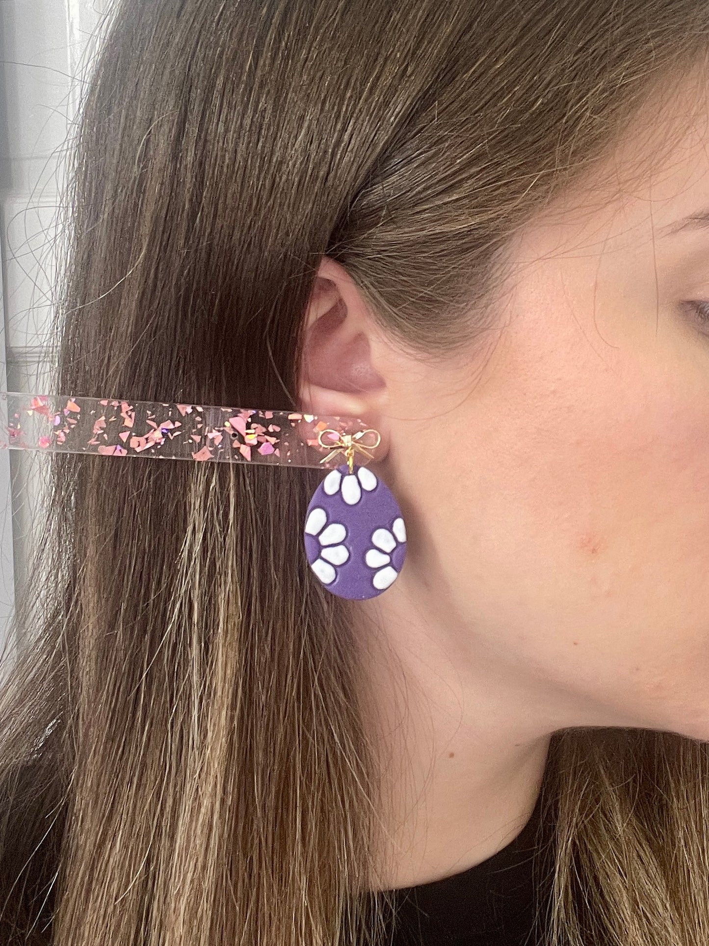 Daisy Egg Dangles