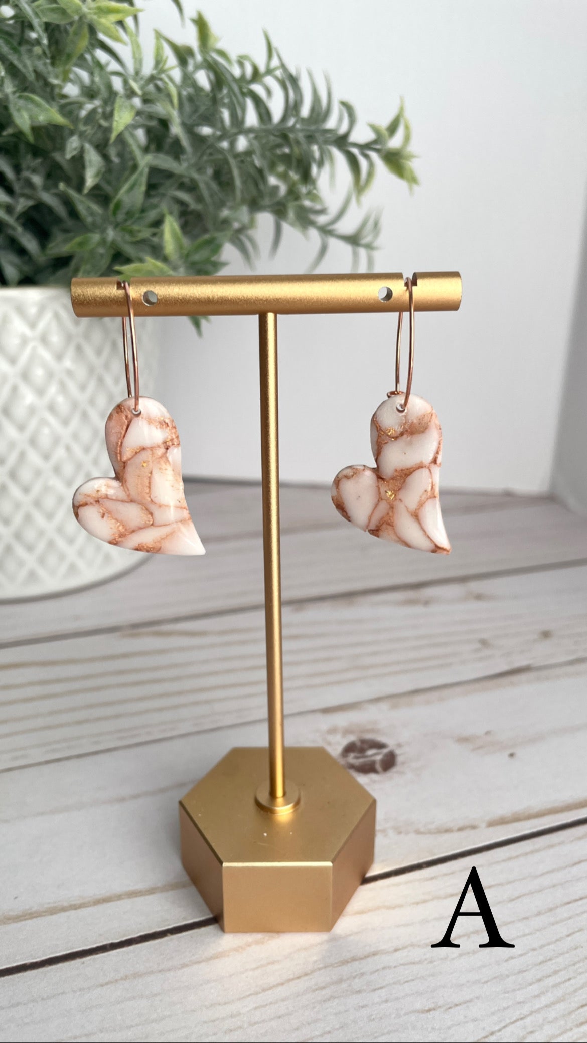Rose Gold Translucent Dangles