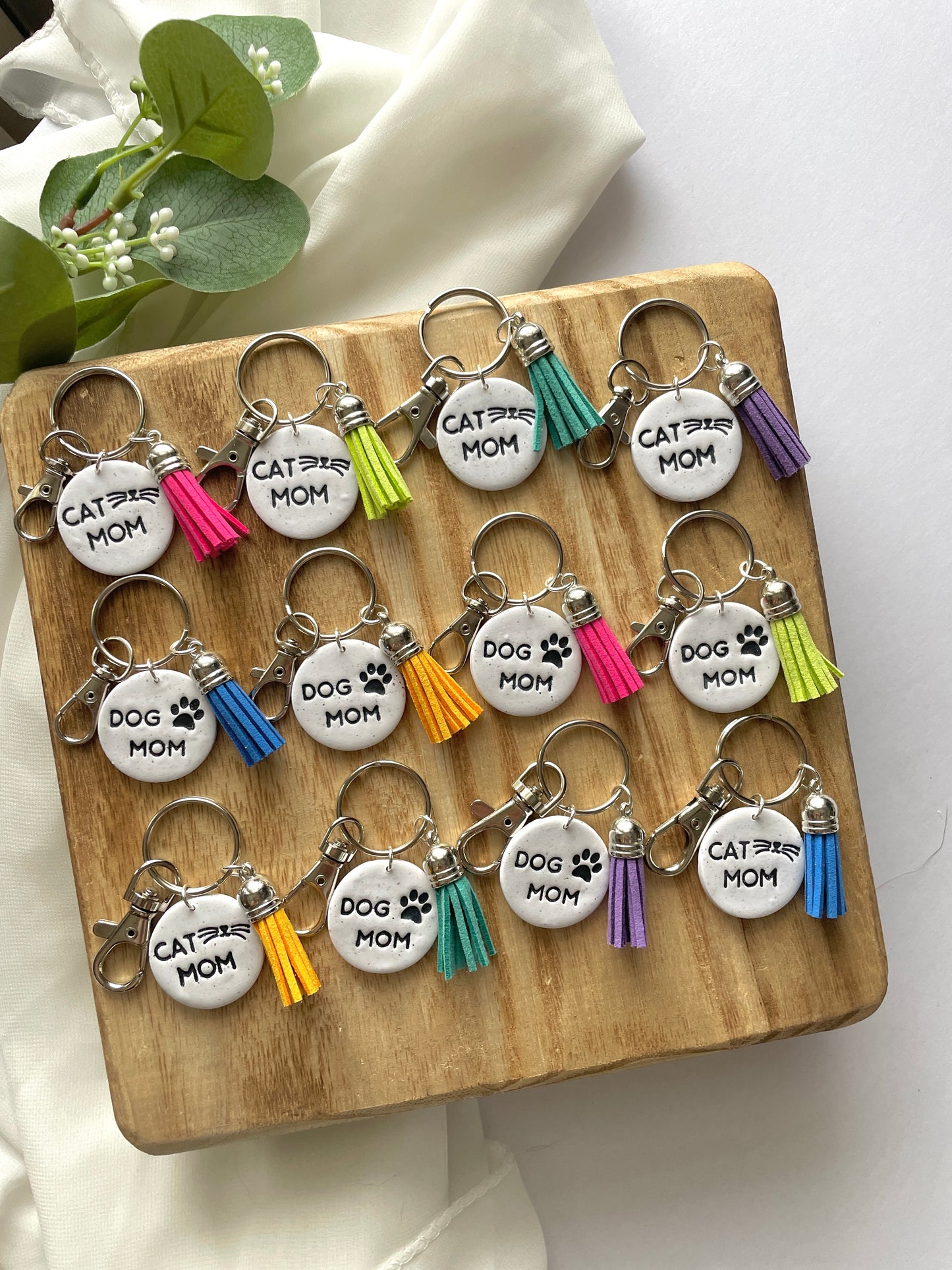 Dog/Cat Mom Keychain