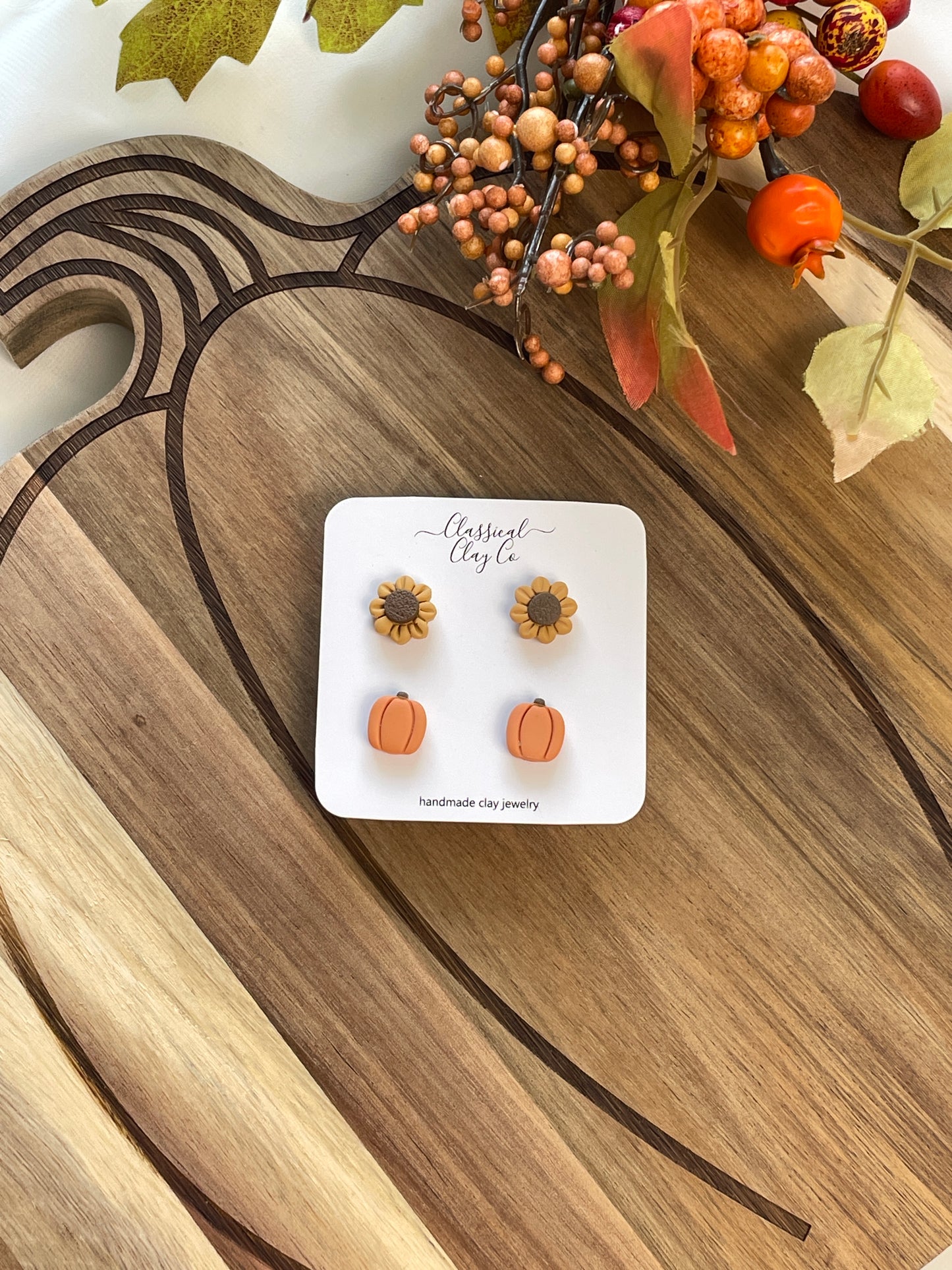 Sunflower and Pumpkin Stud Pack