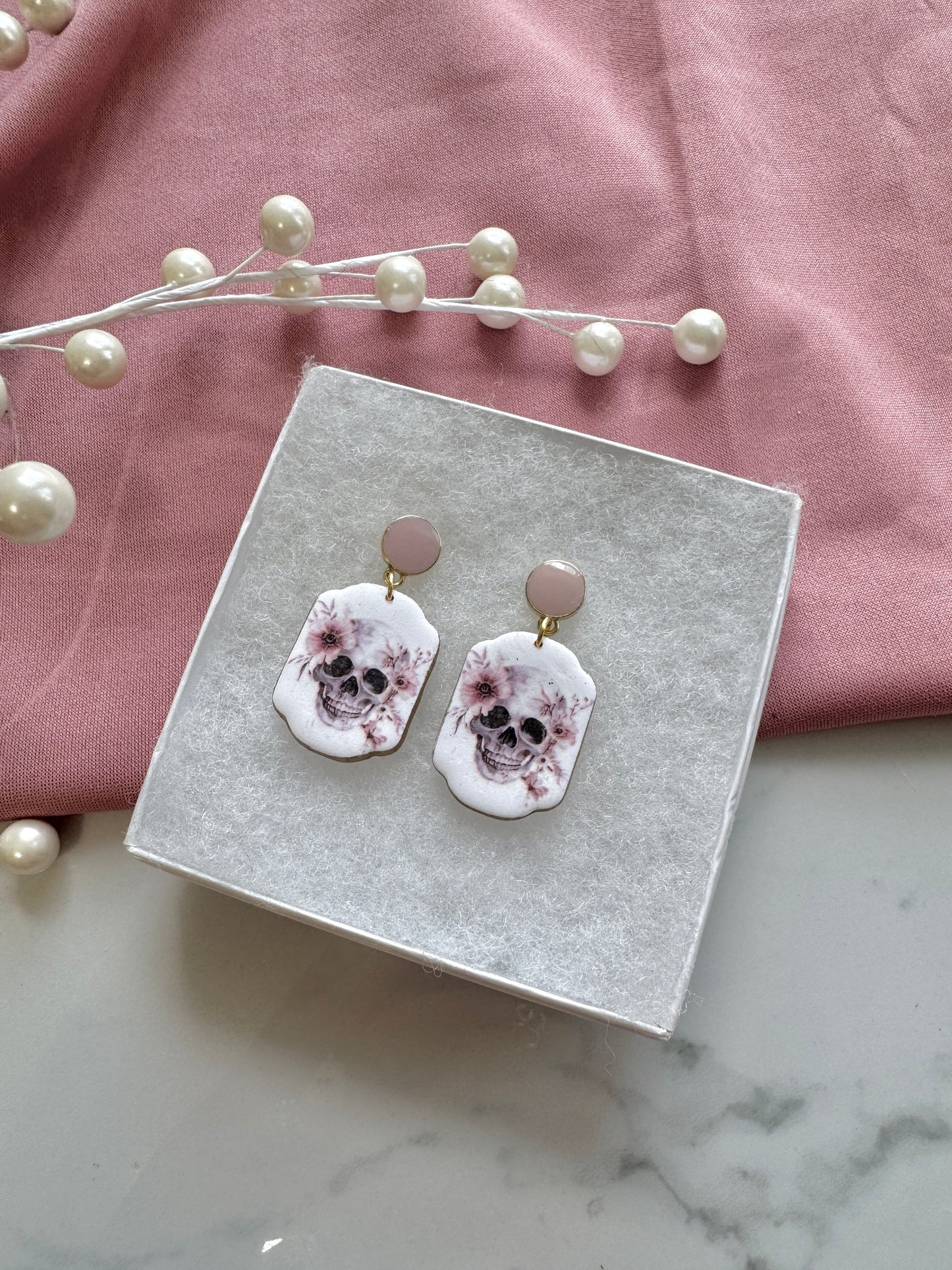 Pink Boho Skulls