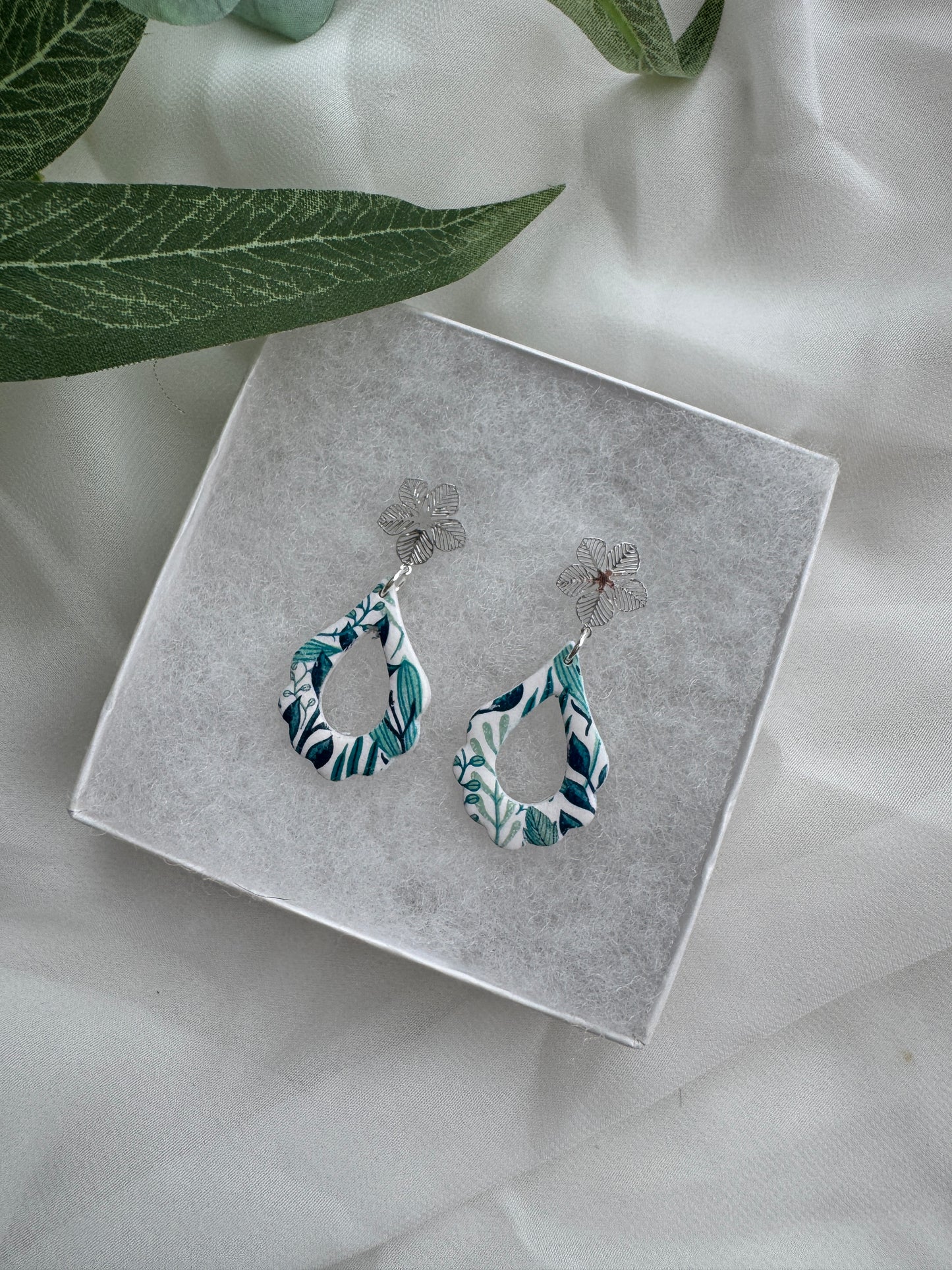 Botanical Scalloped Dangles