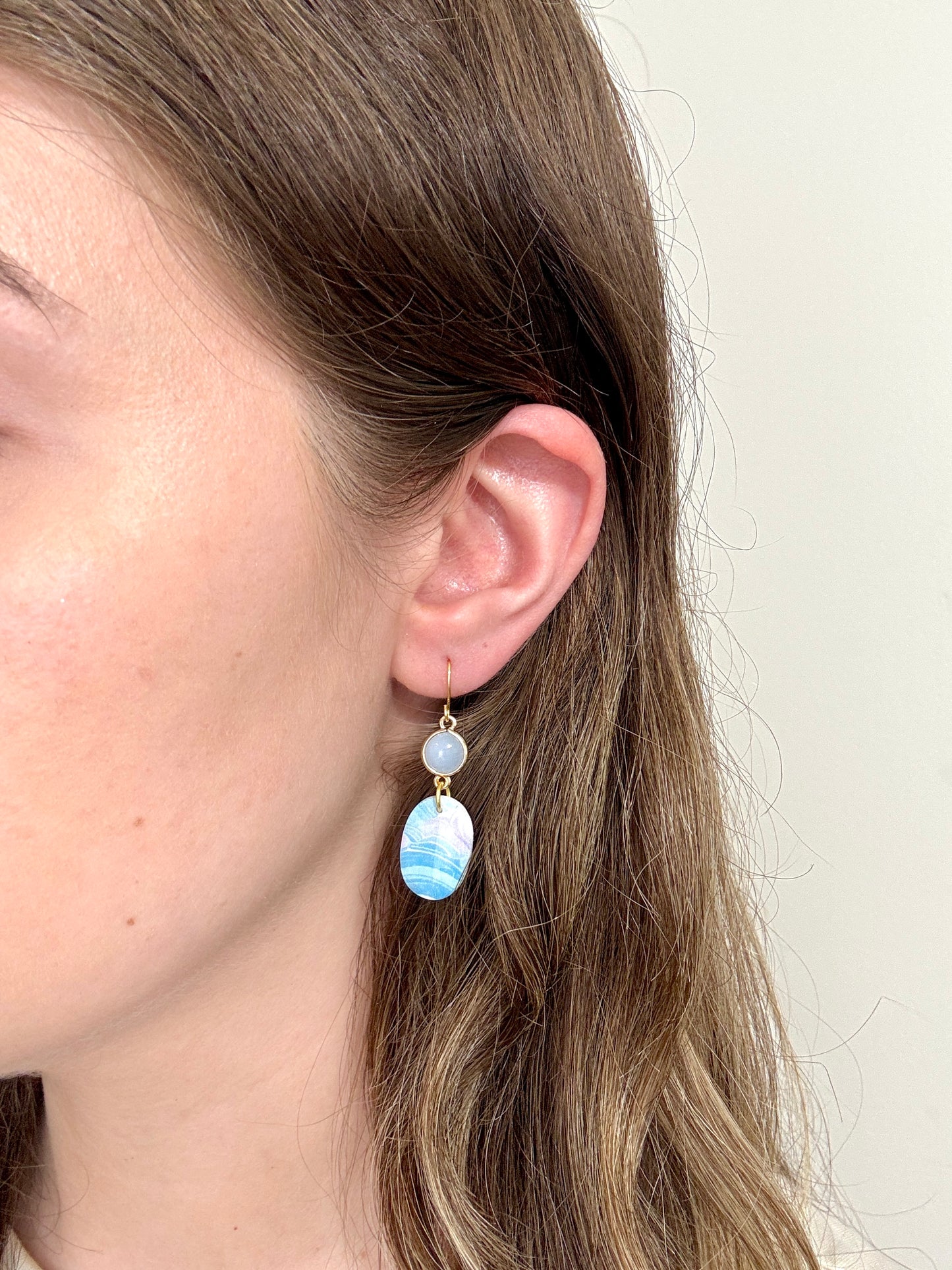 Ocean Swirl Dangles