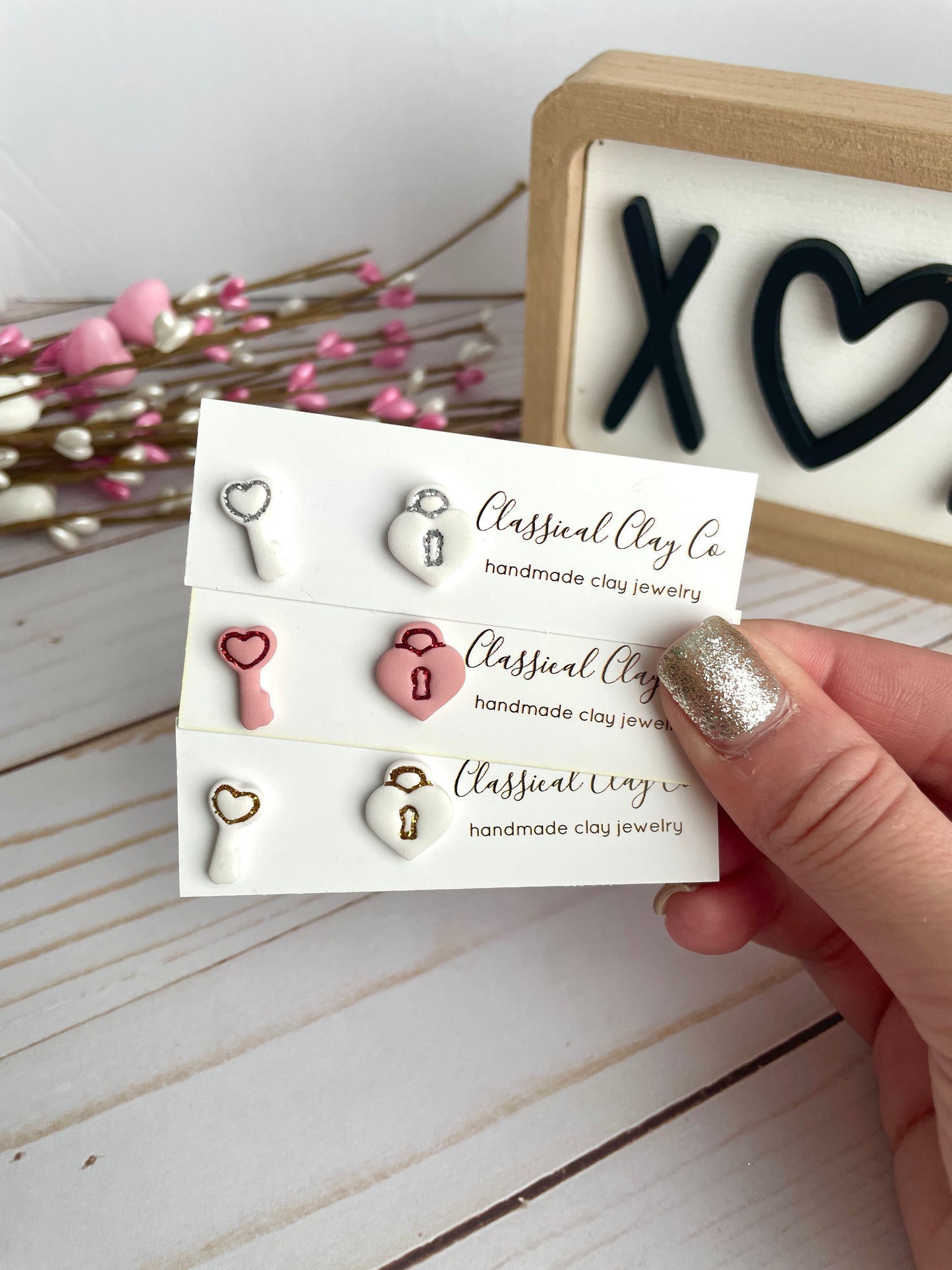 Key To My Heart Studs