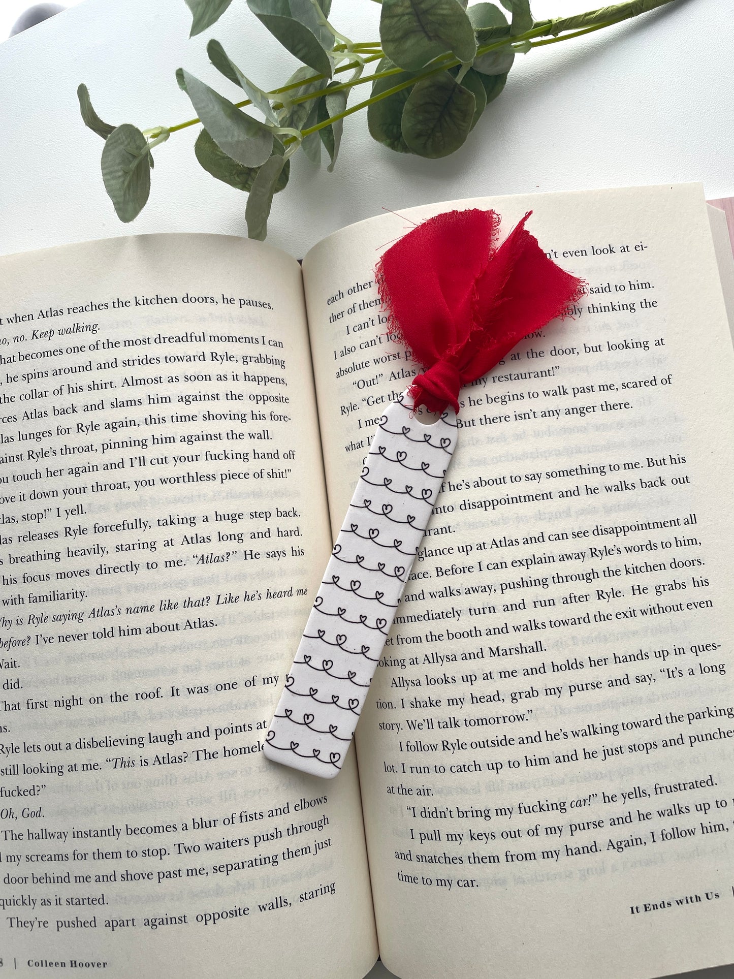 Black and White Heart Bookmark