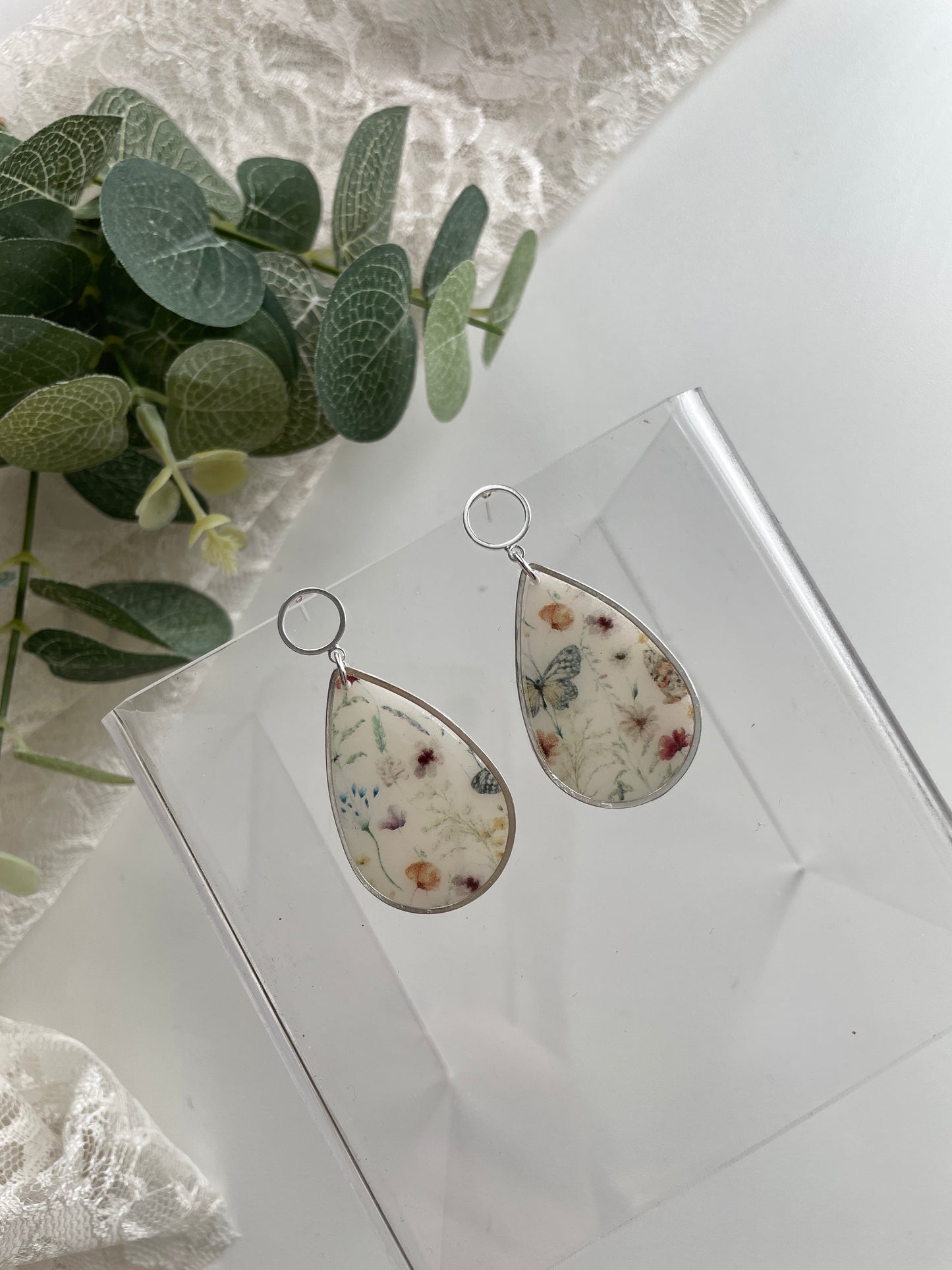 Translucent Butterfly Teardrops