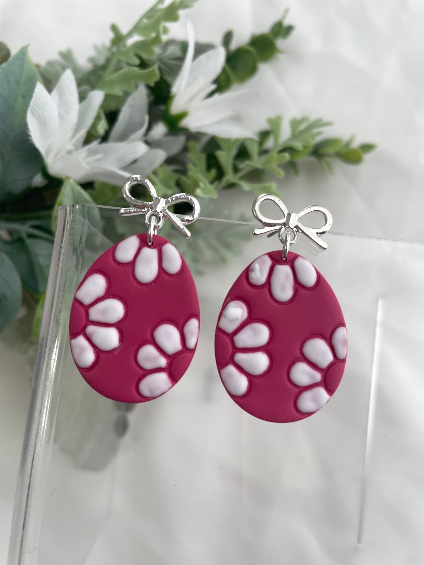 Daisy Egg Dangles