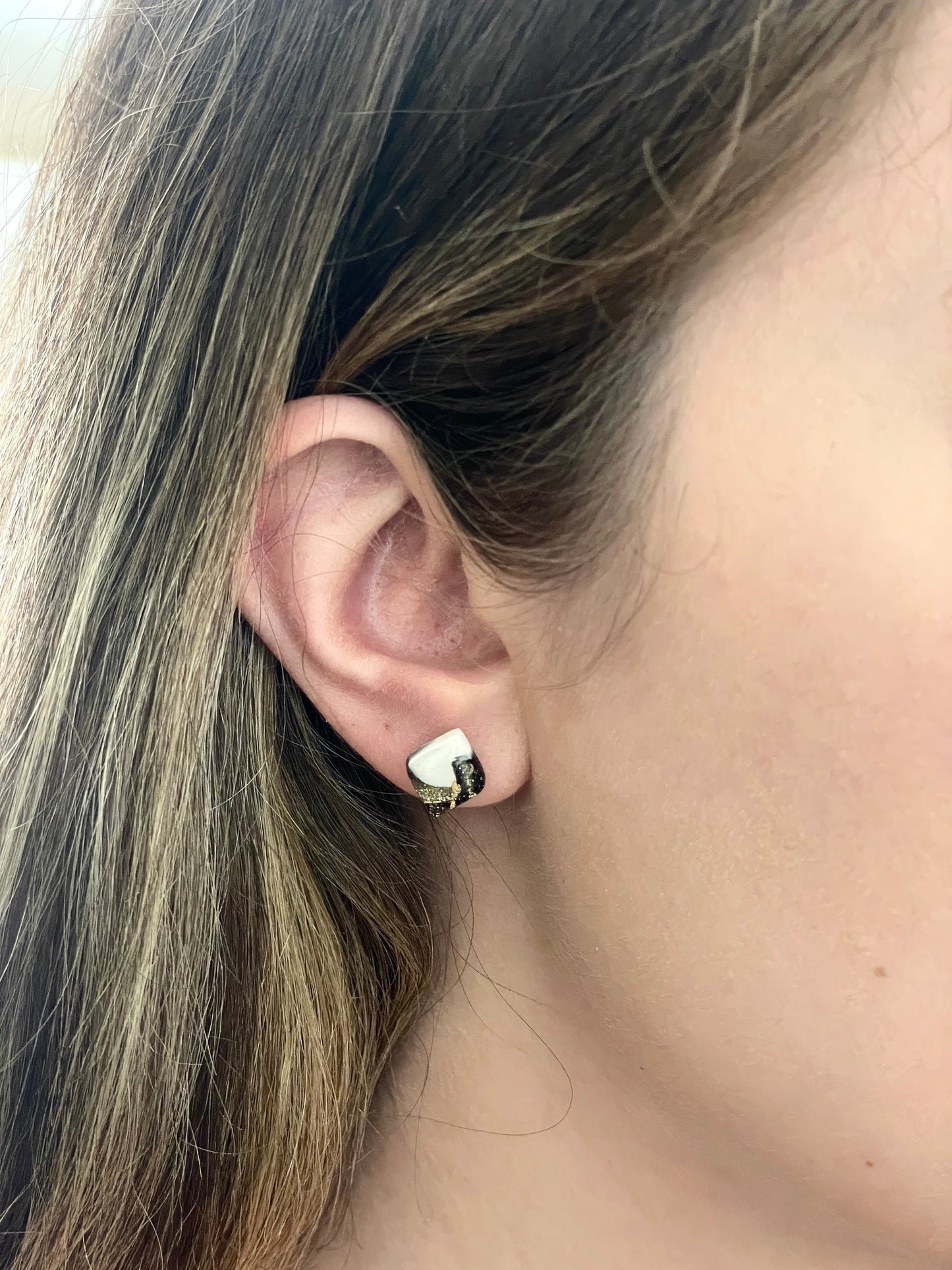 Black and White Mini Studs