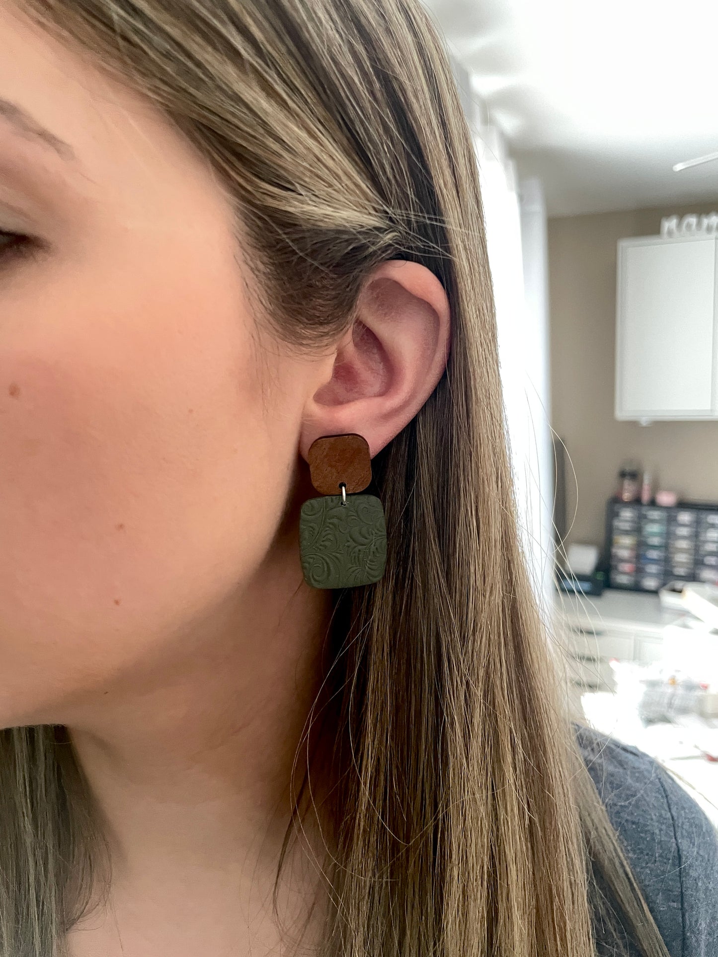 Lucky Wooden Top Dangles - Wholesale