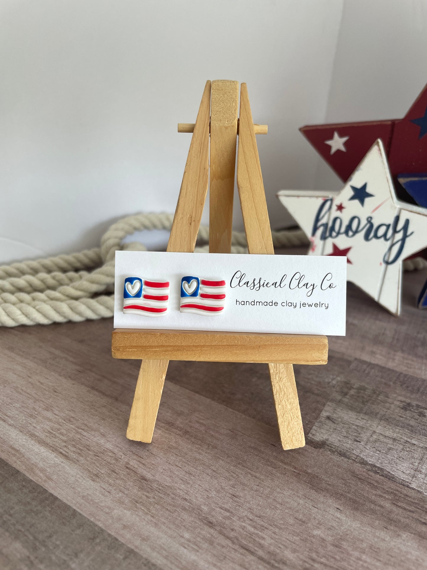American Flag Studs - Wholesale