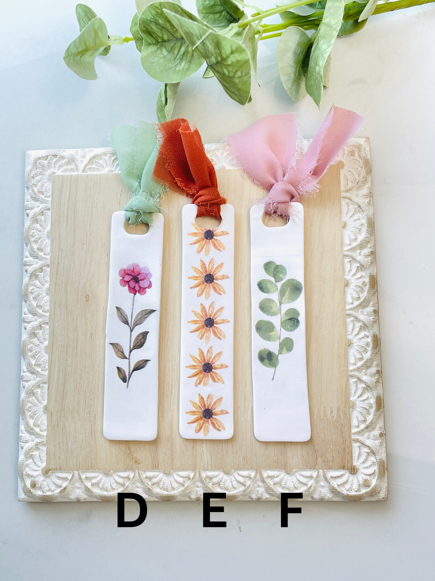 Antique Floral Bookmarks (DEF)