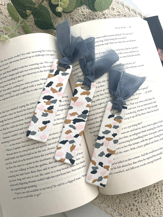 Terrazzo Patterned Bookmarks