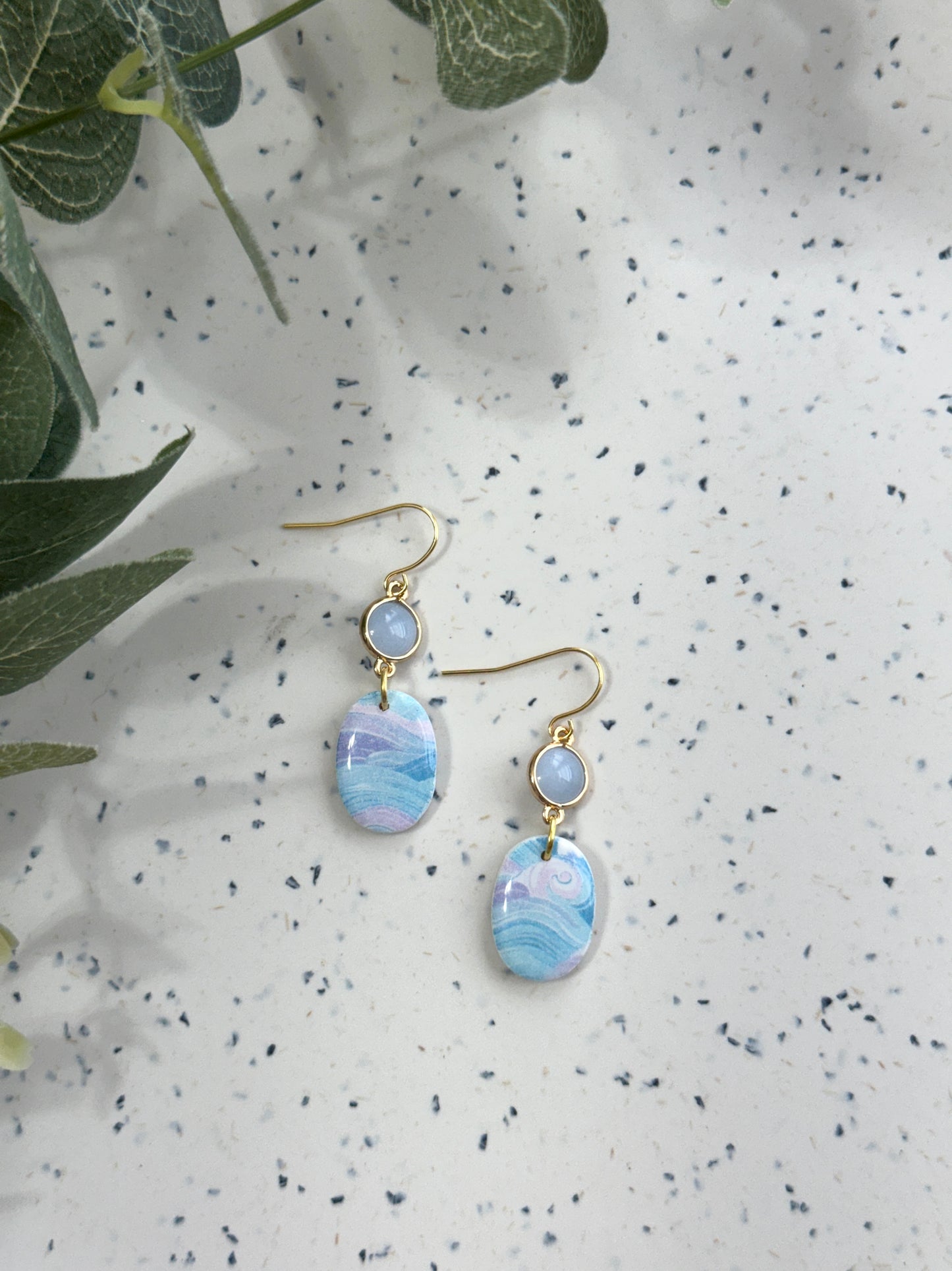 Ocean Swirl Dangles