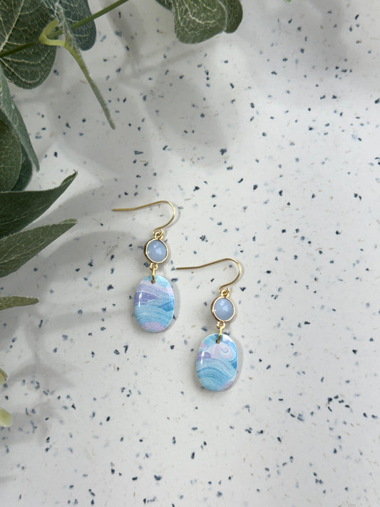 Ocean Swirl Dangles