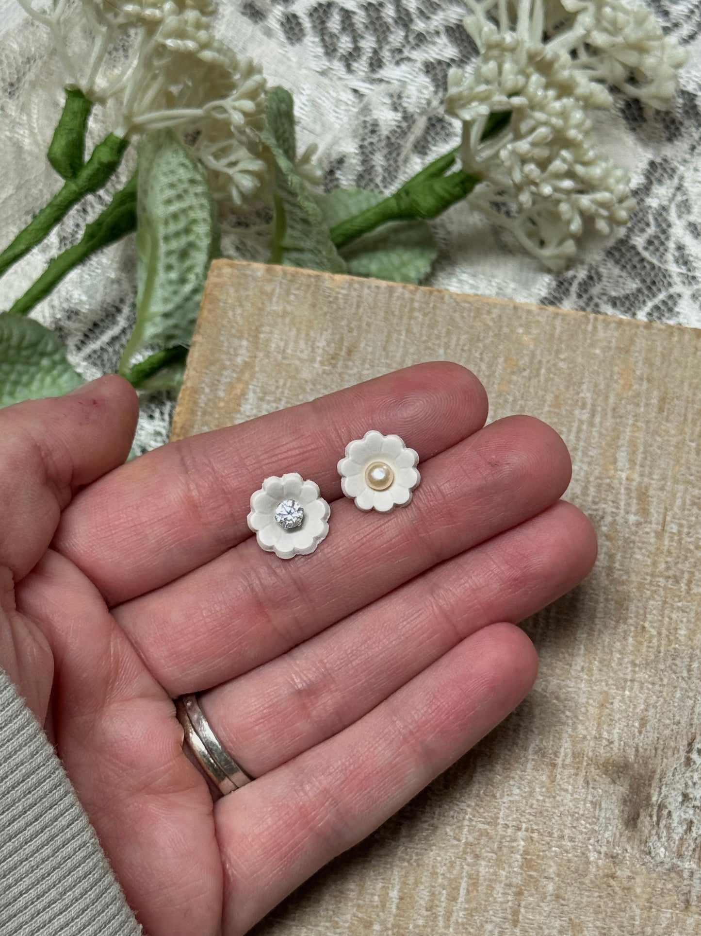 Arlene - Clay Base Only- Interchangeable Studs
