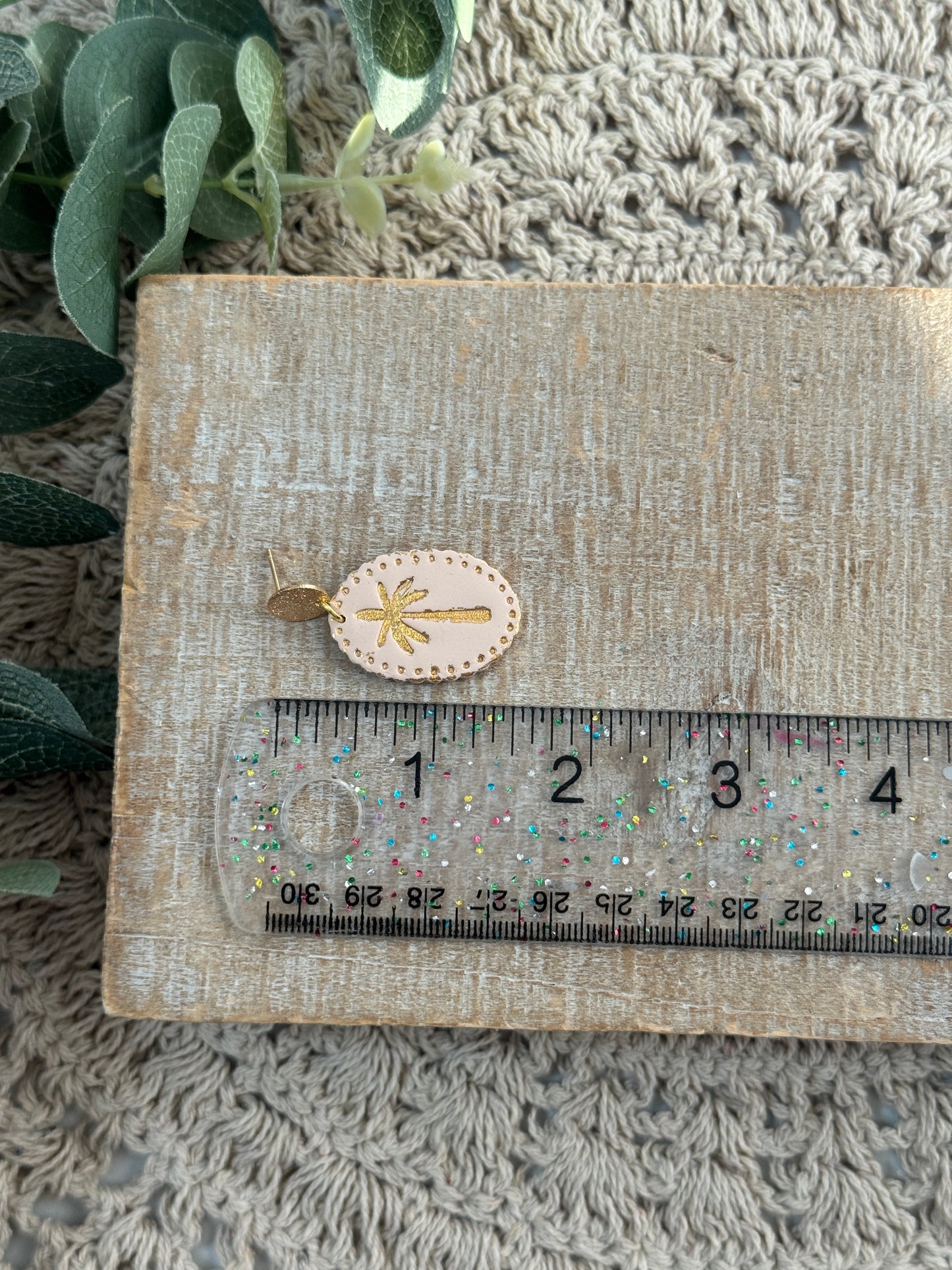 Gold Printed Palm Trees