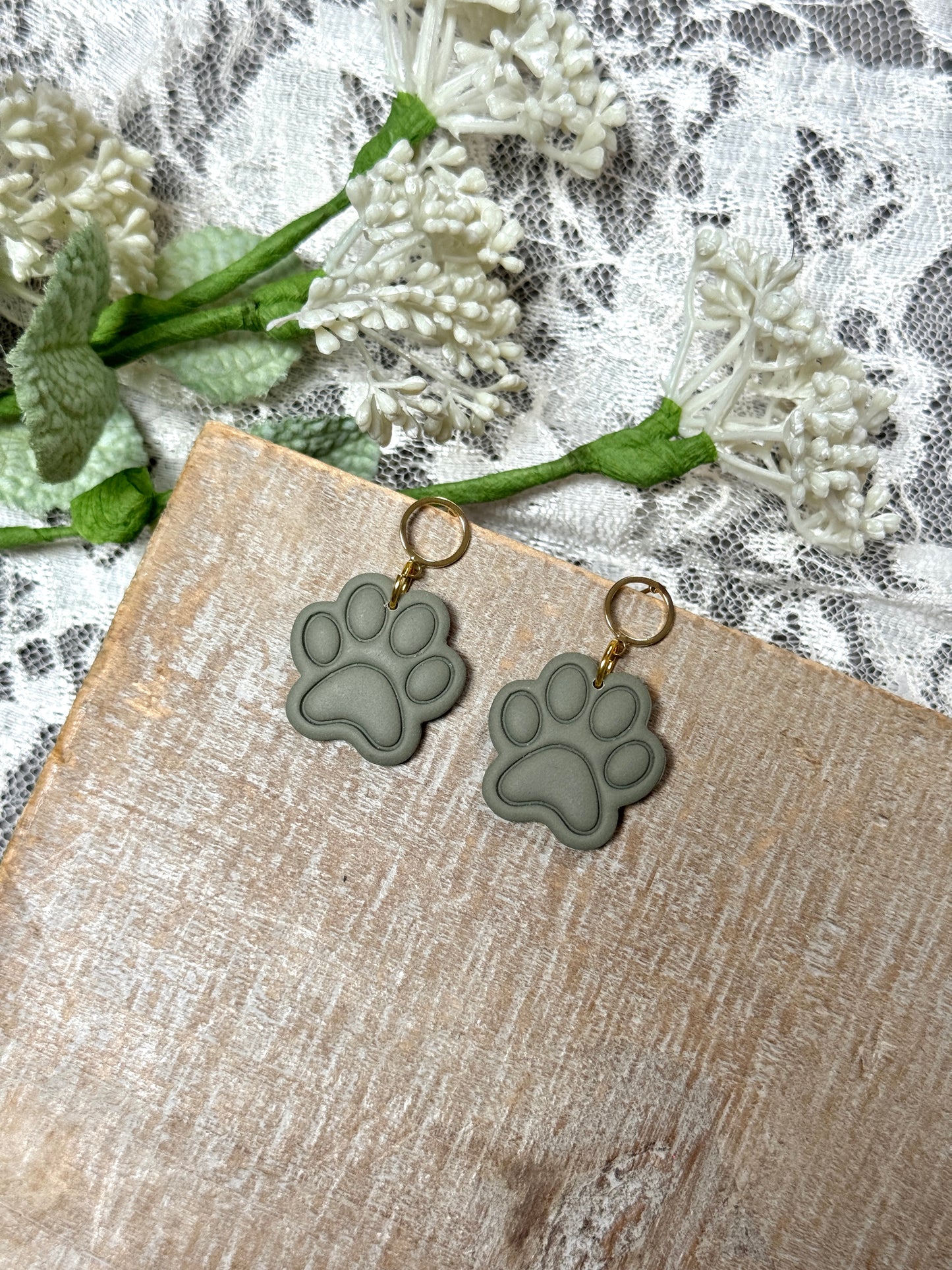 Paw Print Dangles