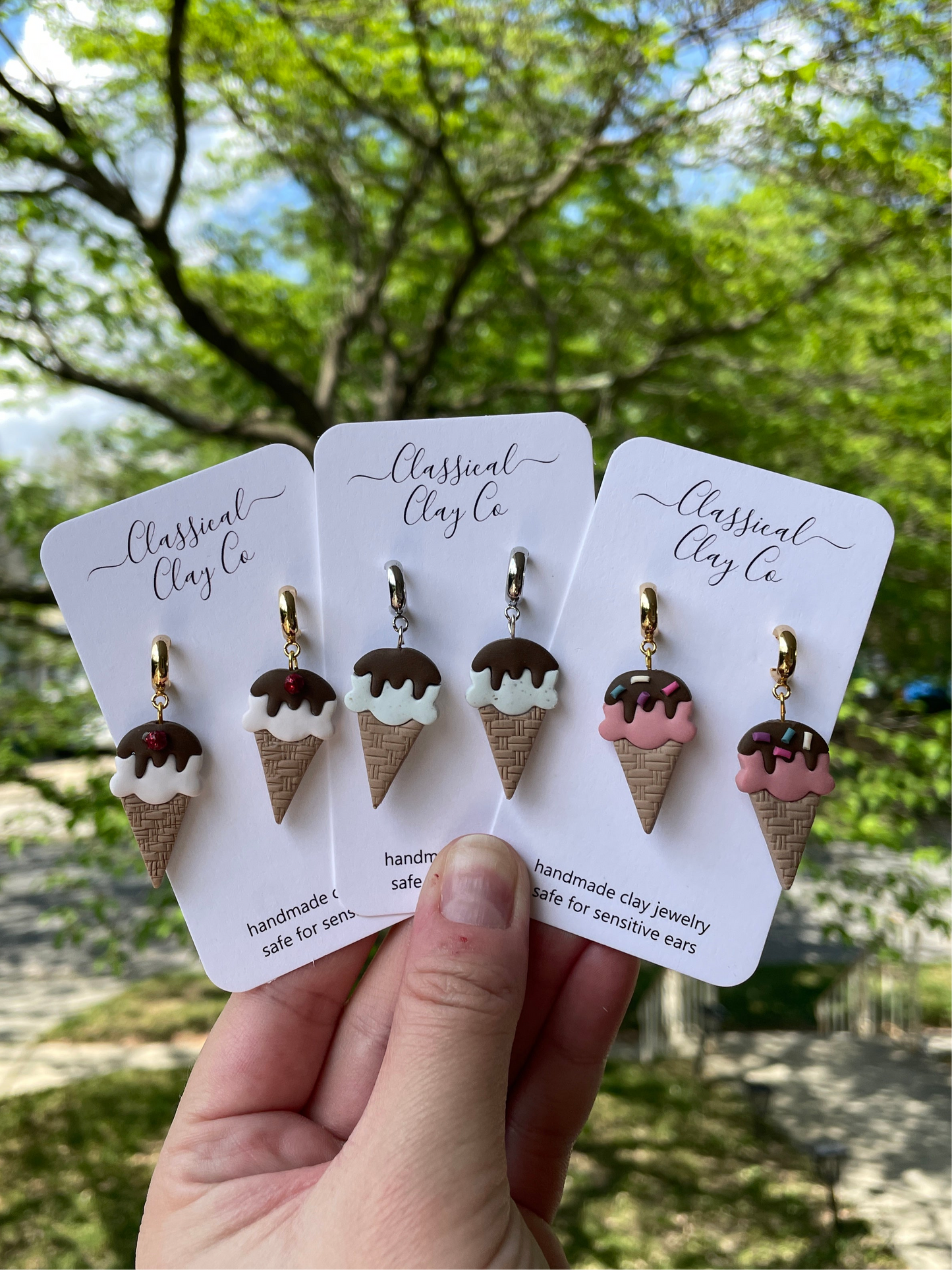 Ice Cream Cone Dangles