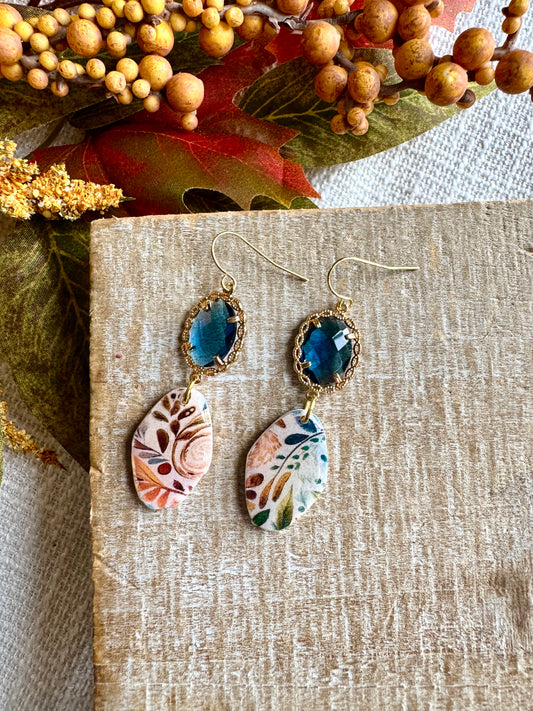 Sapphire Fall Swirls