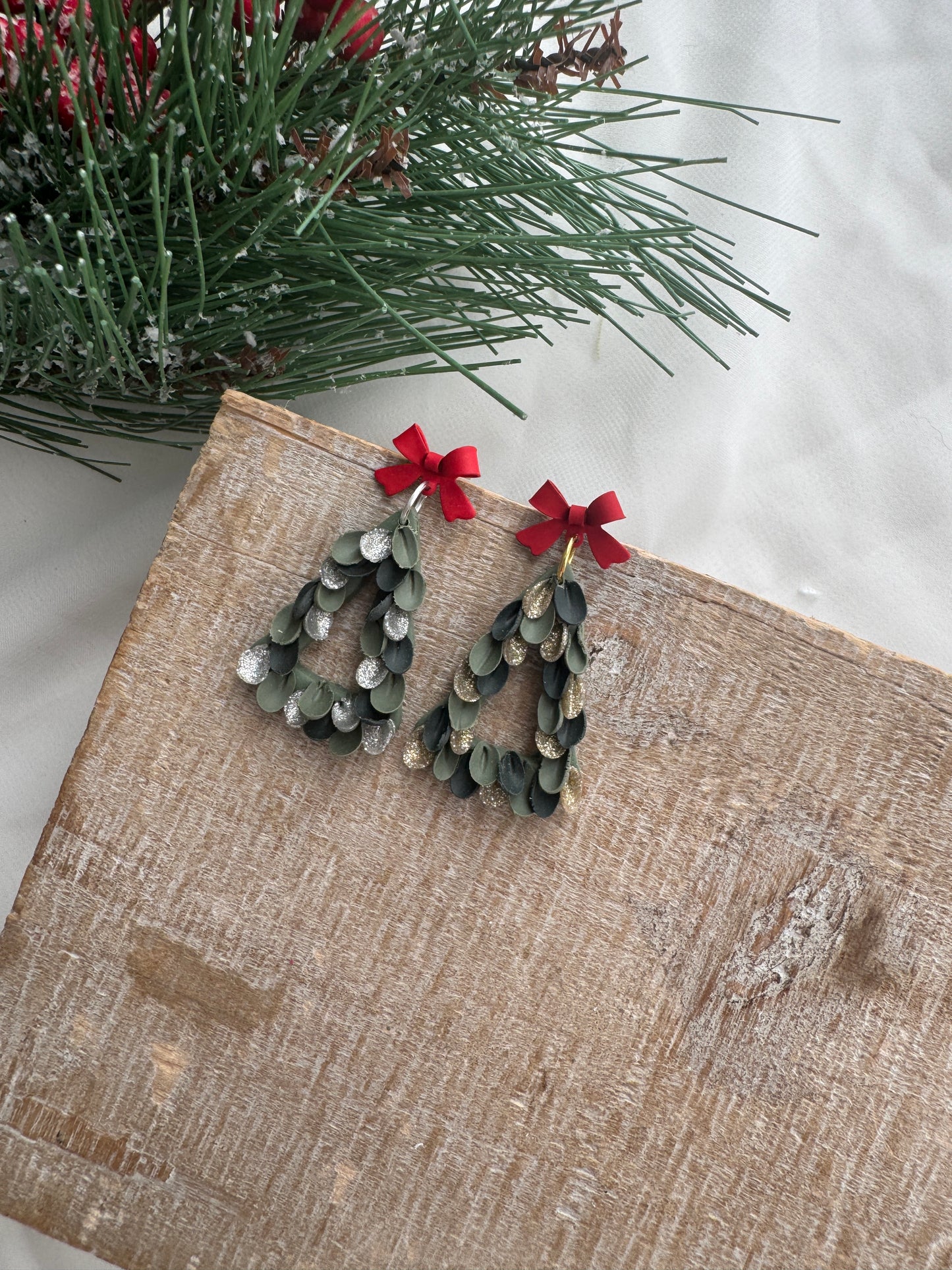 Christmas Tree Cutout Dangles