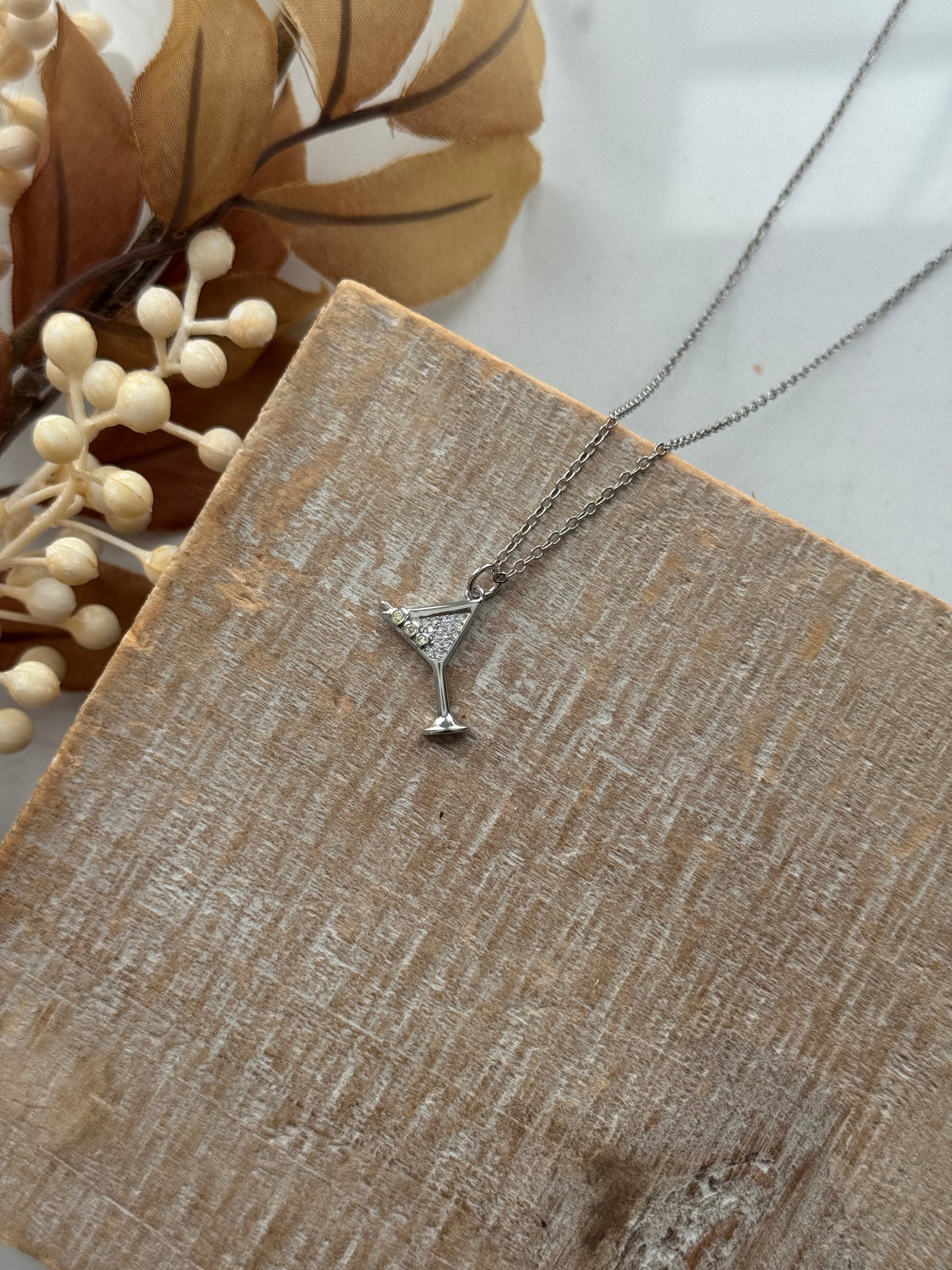 CZ Martini Necklace