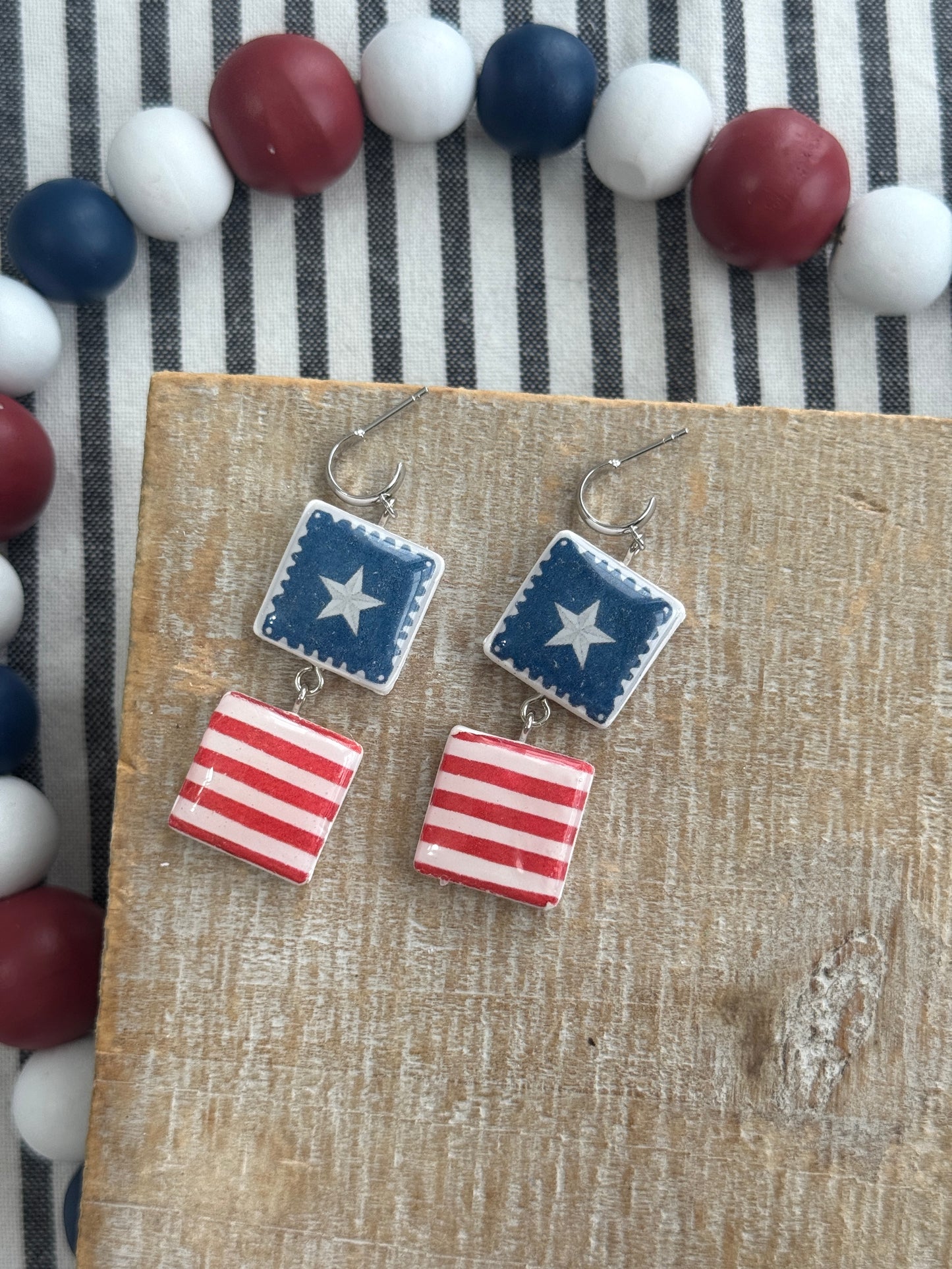 Stars and Stripes Dangles