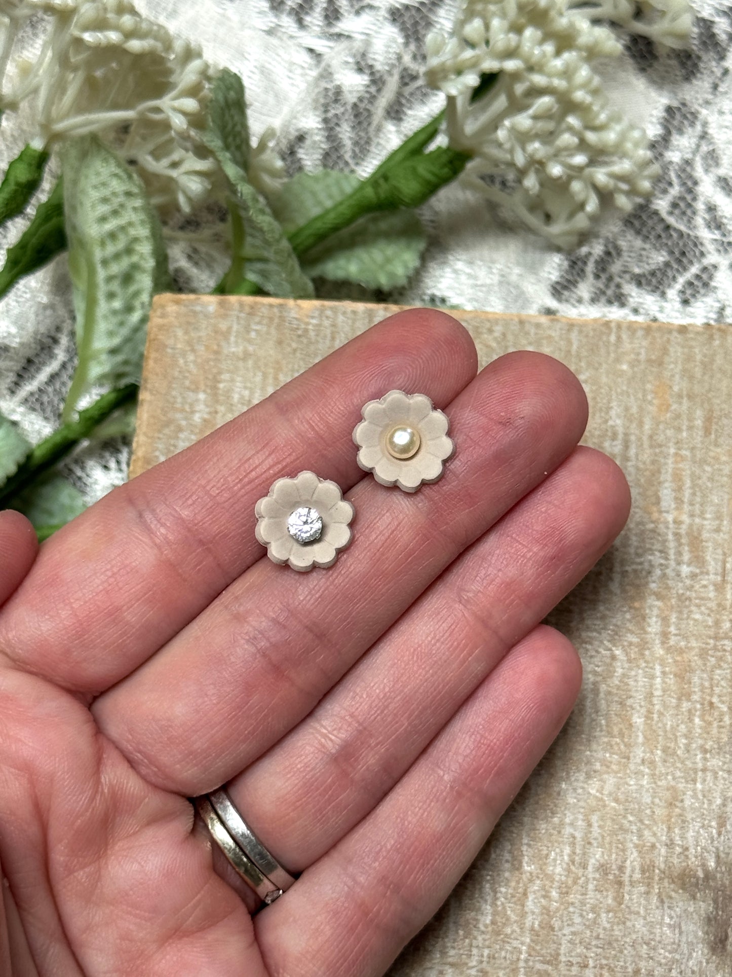 Arlene - Clay Base Only- Interchangeable Studs