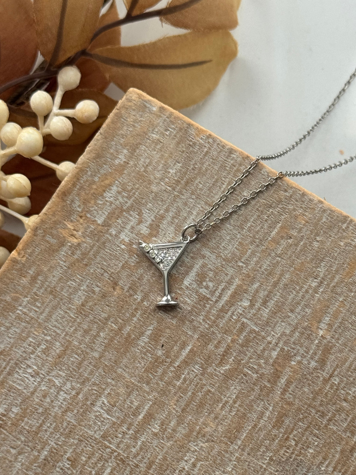 CZ Martini Necklace