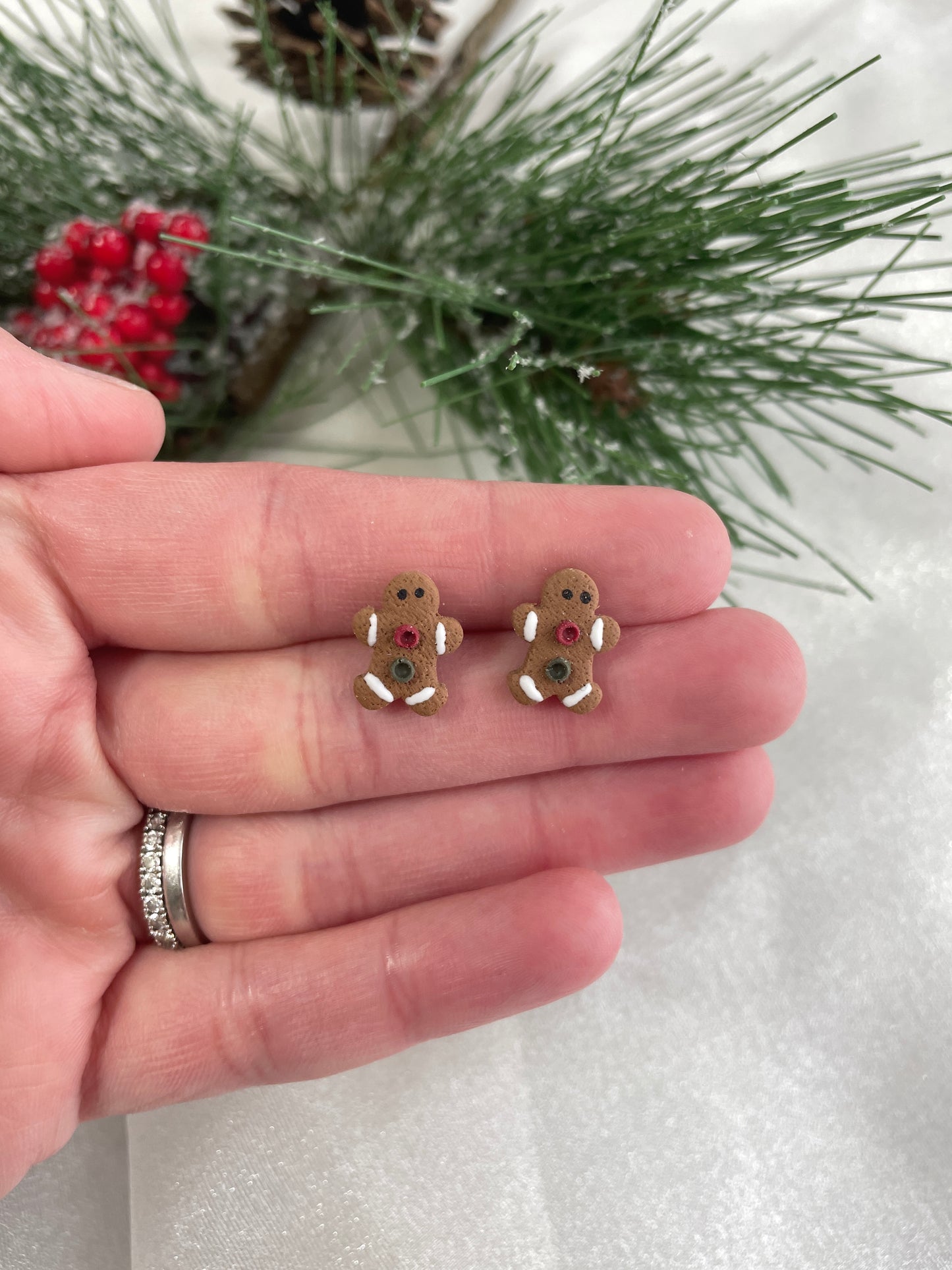 Gingerbread Man Studs