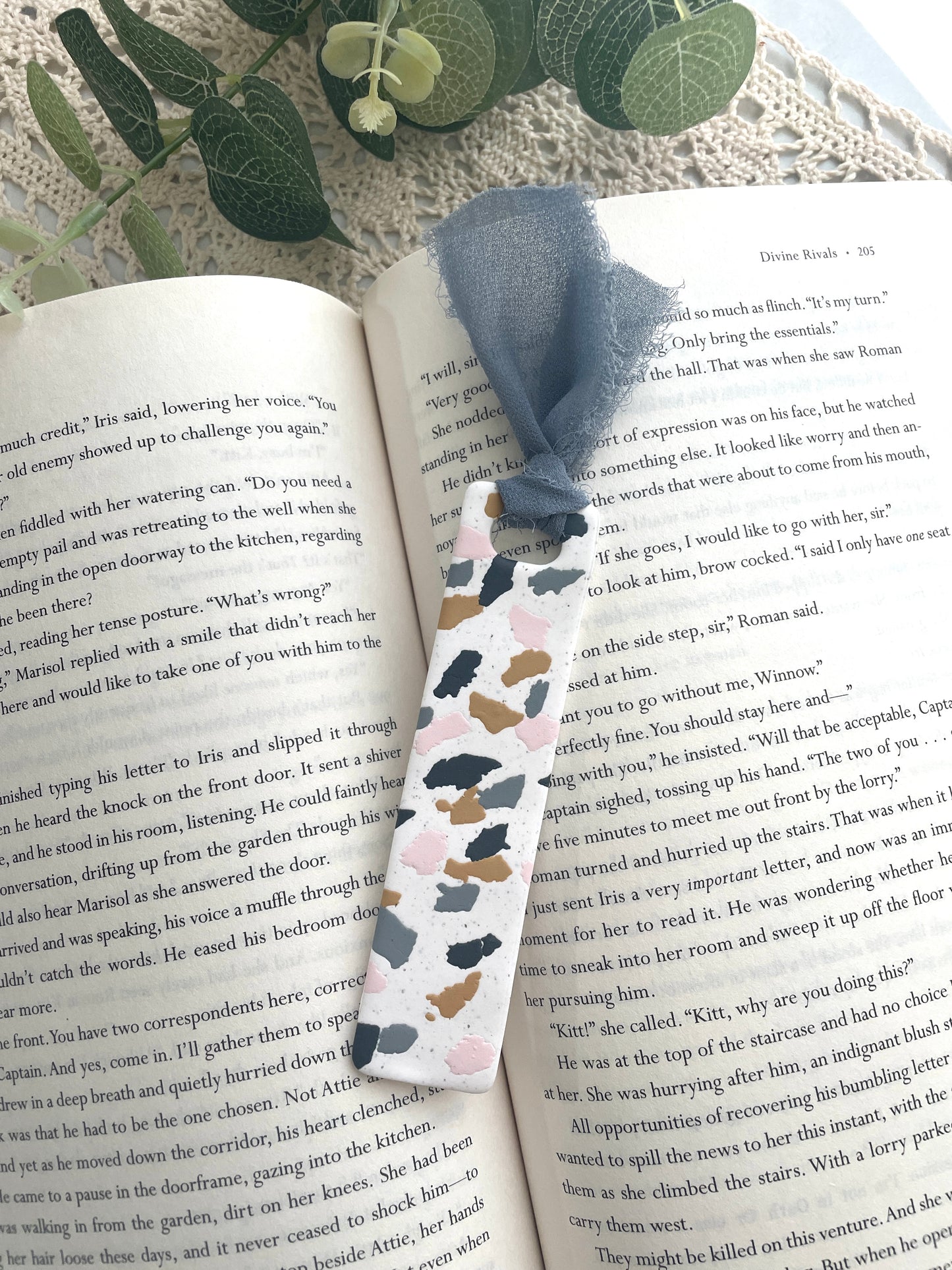 Terrazzo Patterned Bookmarks