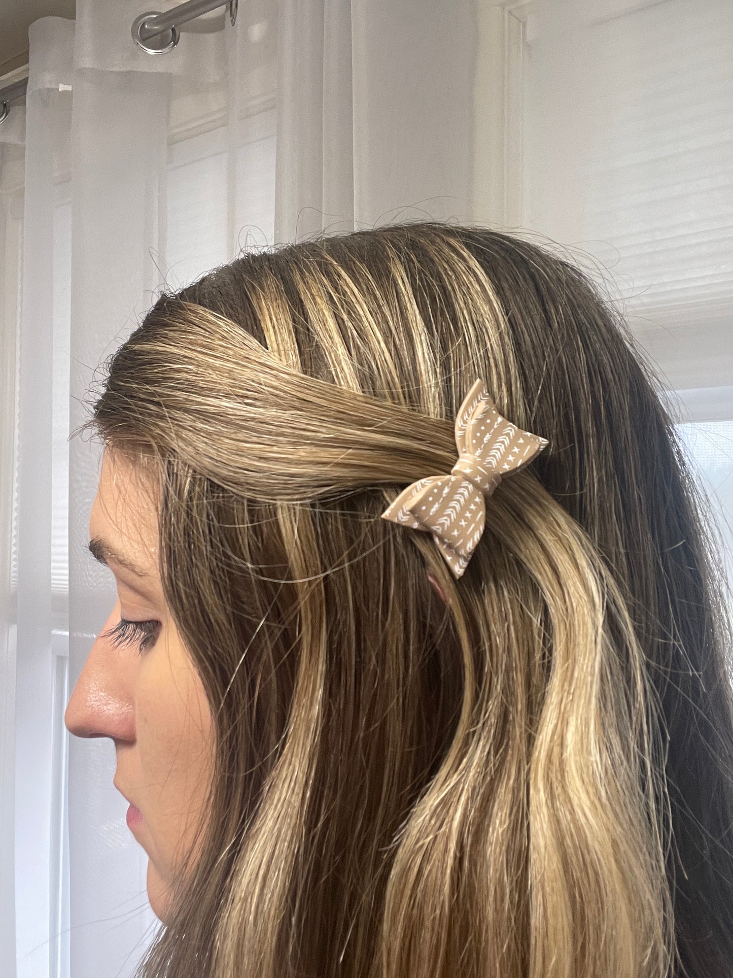 Aztec Bow Hair Clip