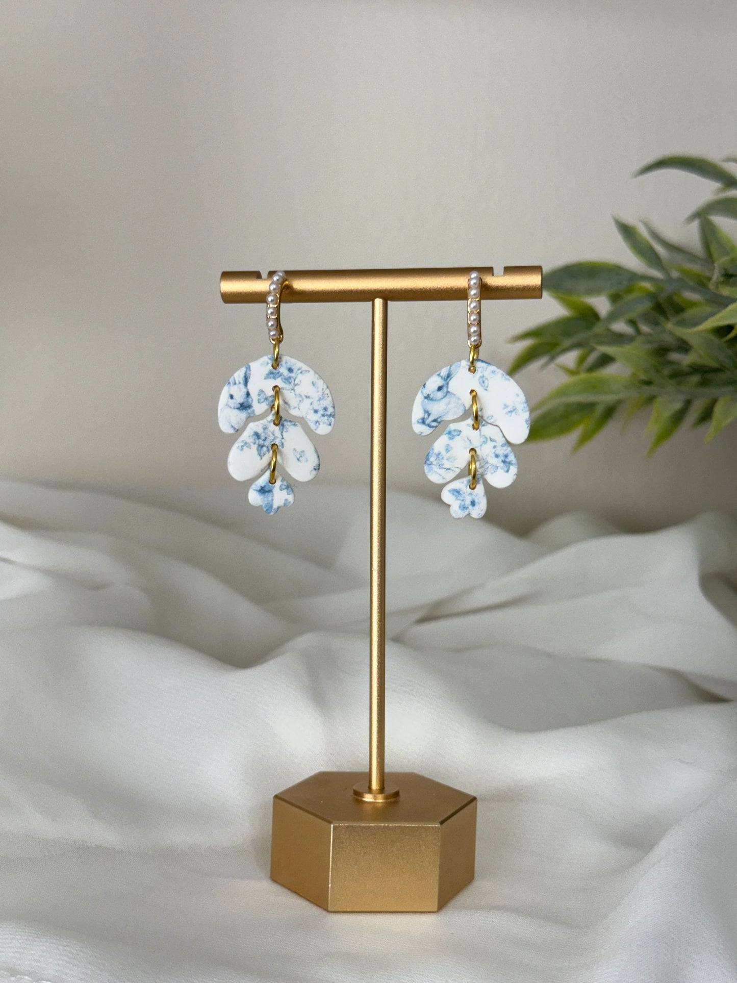 Blue Bunny Pattern Dangles