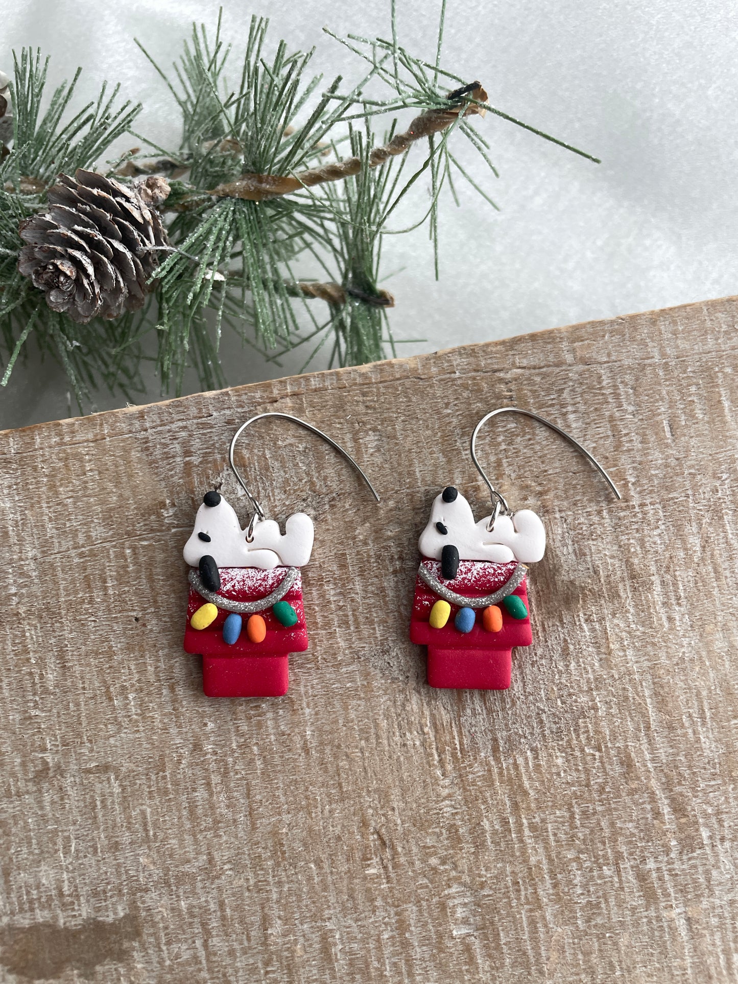 Snoopy Christmas House Dangles