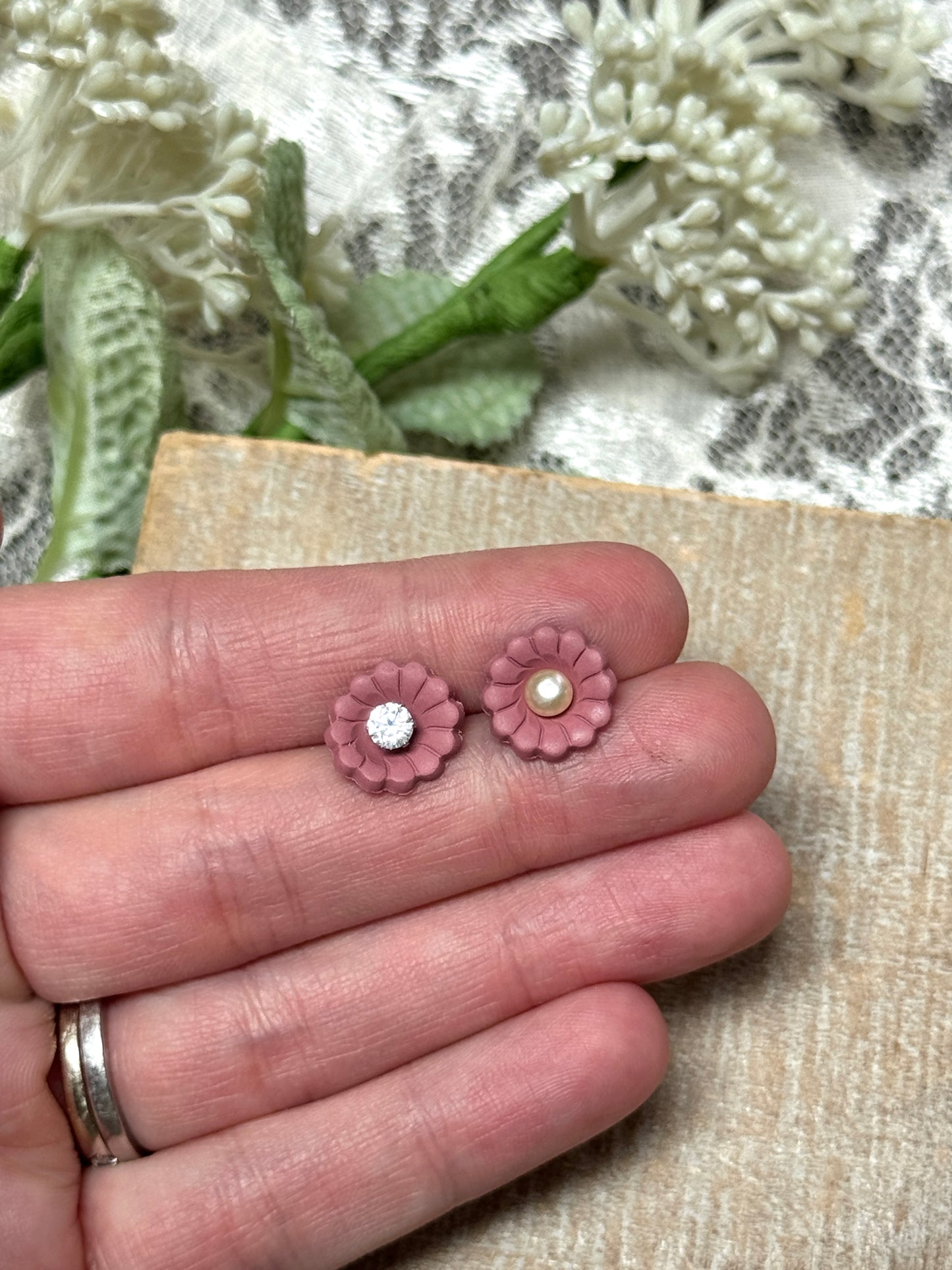Arlene - Clay Base Only- Interchangeable Studs