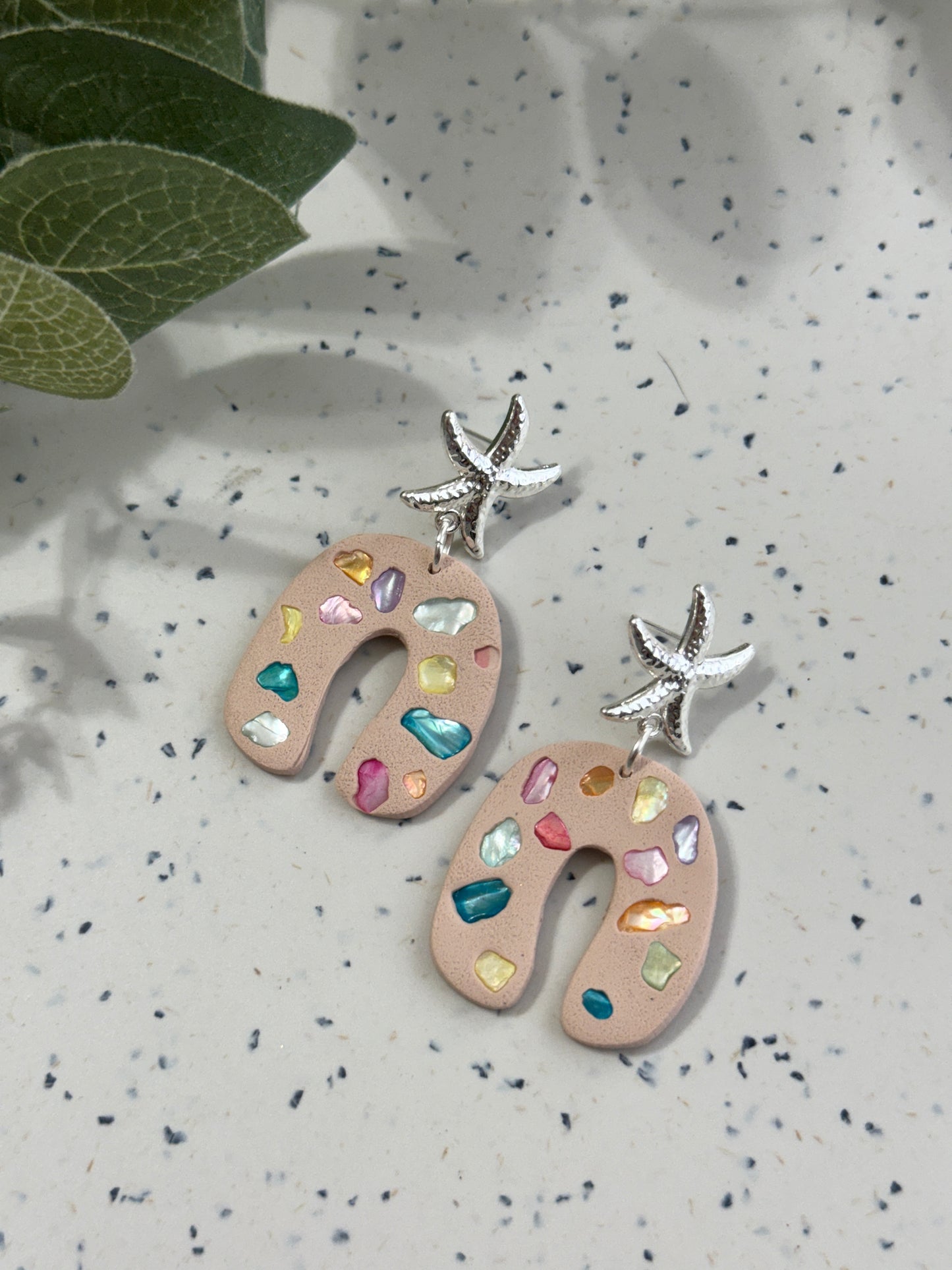 Colorful Shell Dangles
