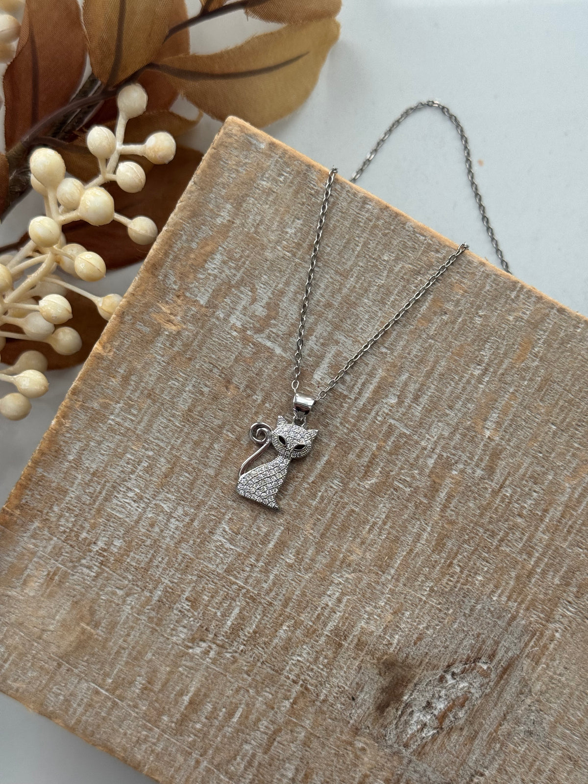 CZ Cat Necklace