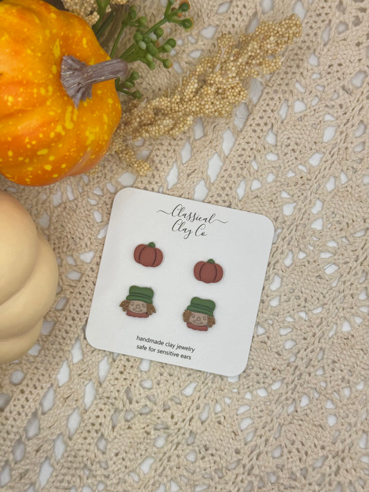 Pumpkin Patch Stud Duo