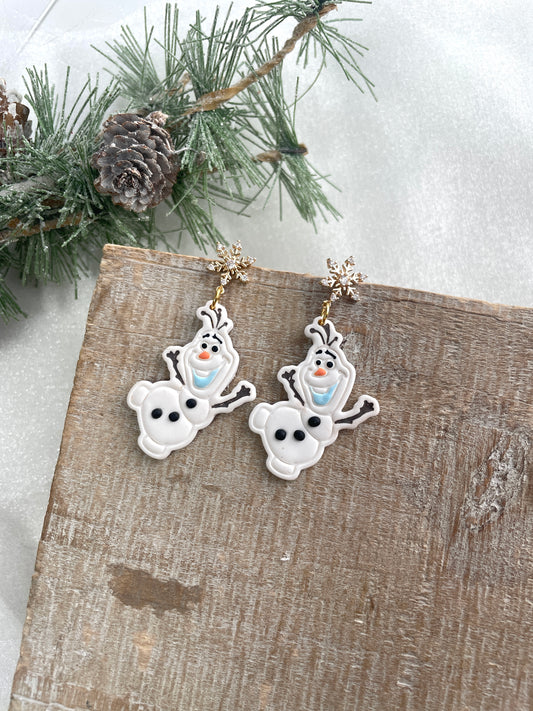 Happy Snowman Dangles