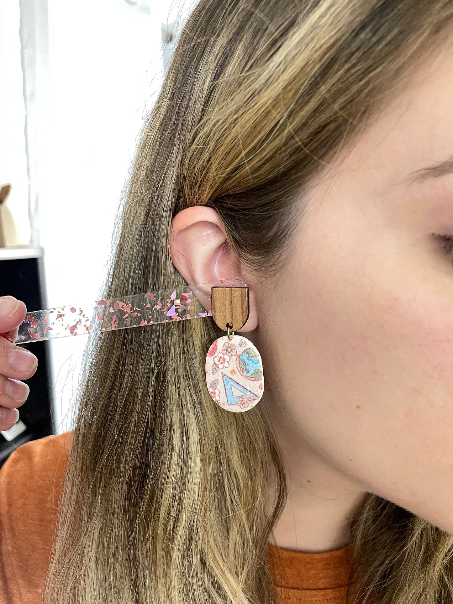 Back to School Patterned Dangles