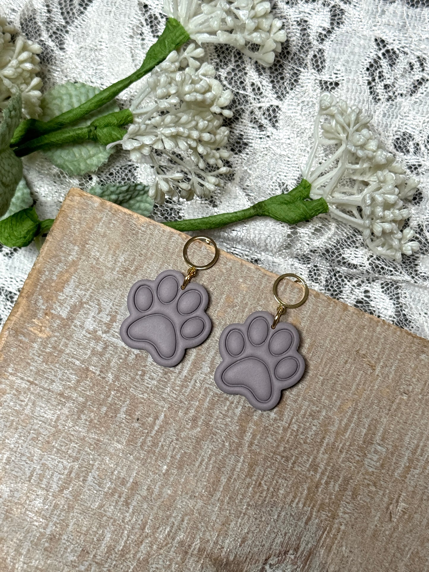 Paw Print Dangles