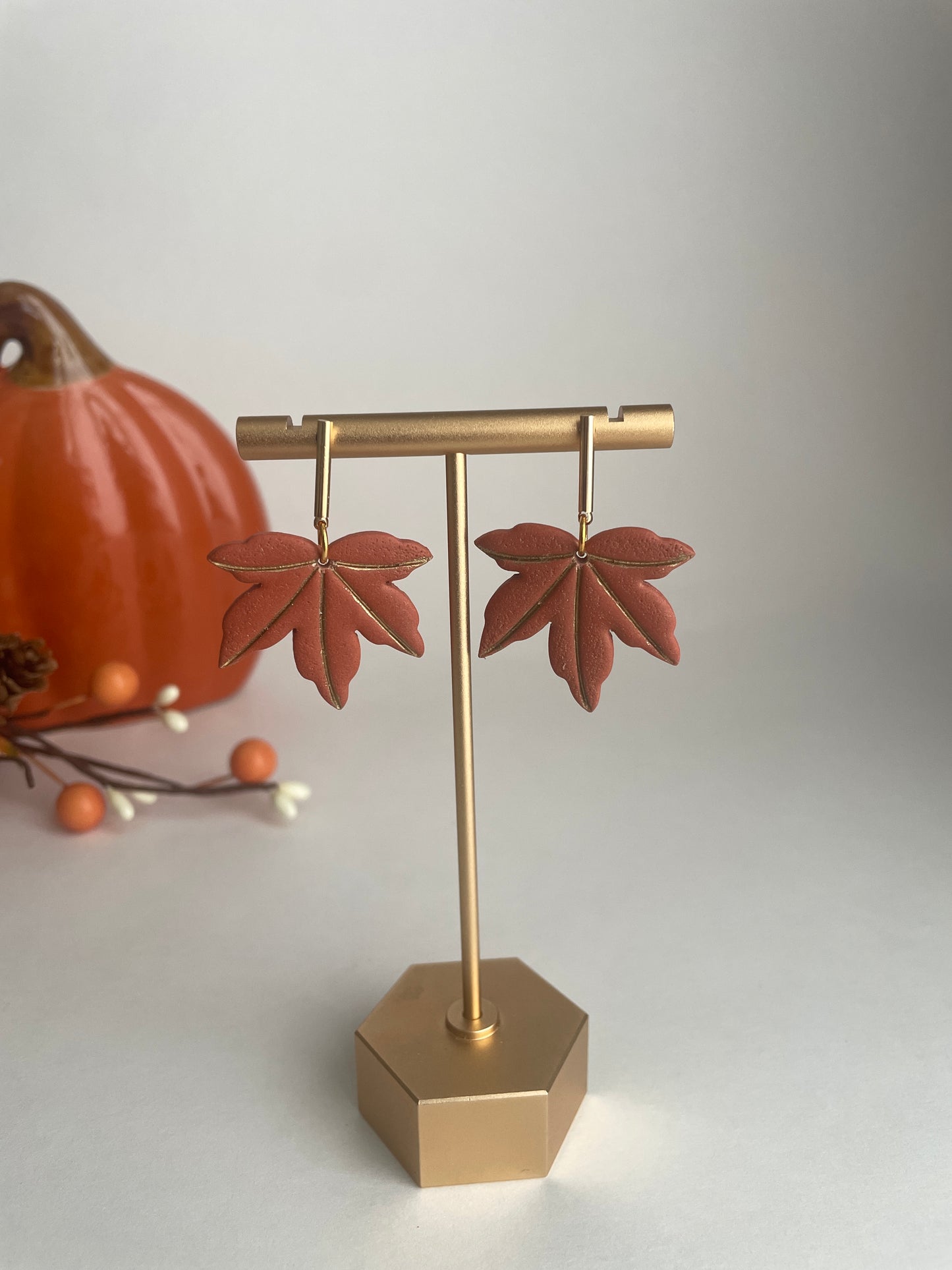 Golden Maple Leaf Dangles