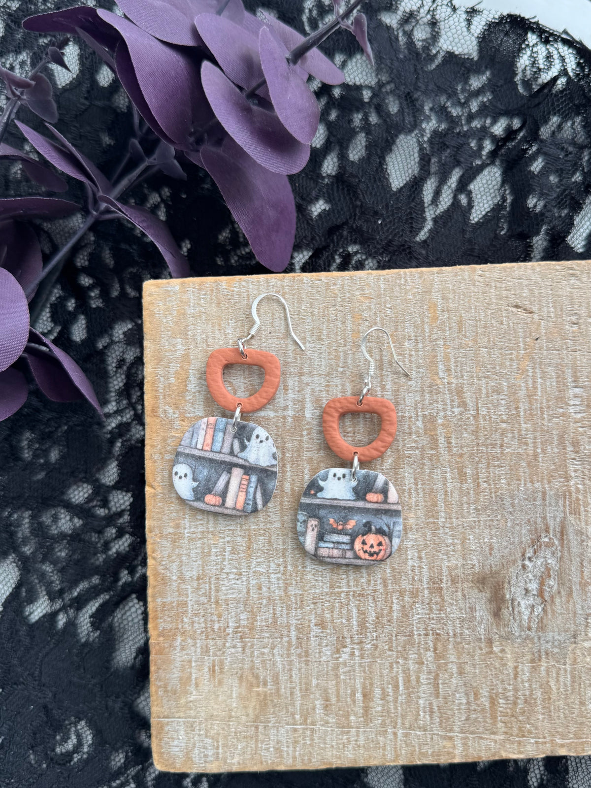 Spooky Bookshop Dangles
