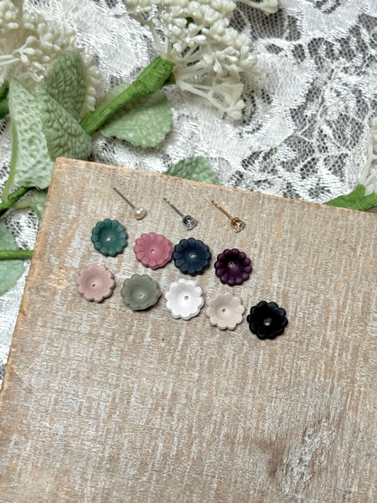 Arlene - Clay Base Only- Interchangeable Studs