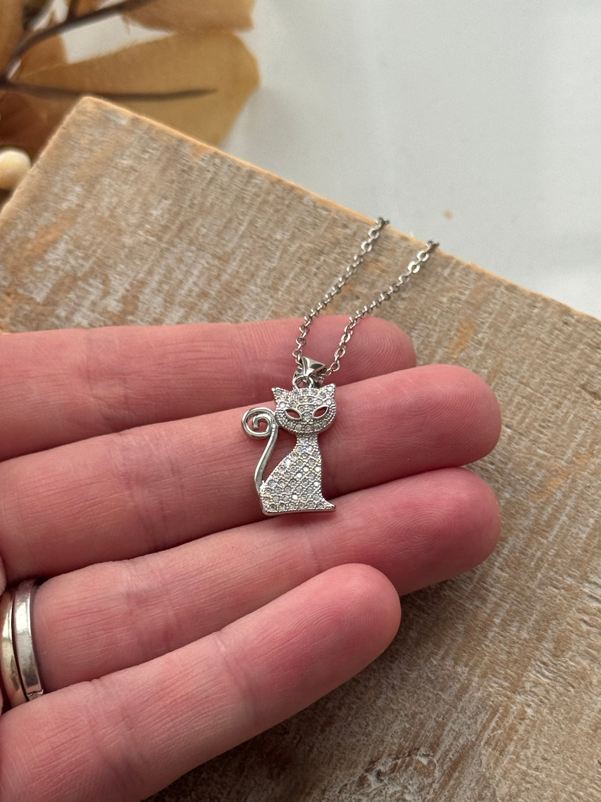 CZ Cat Necklace