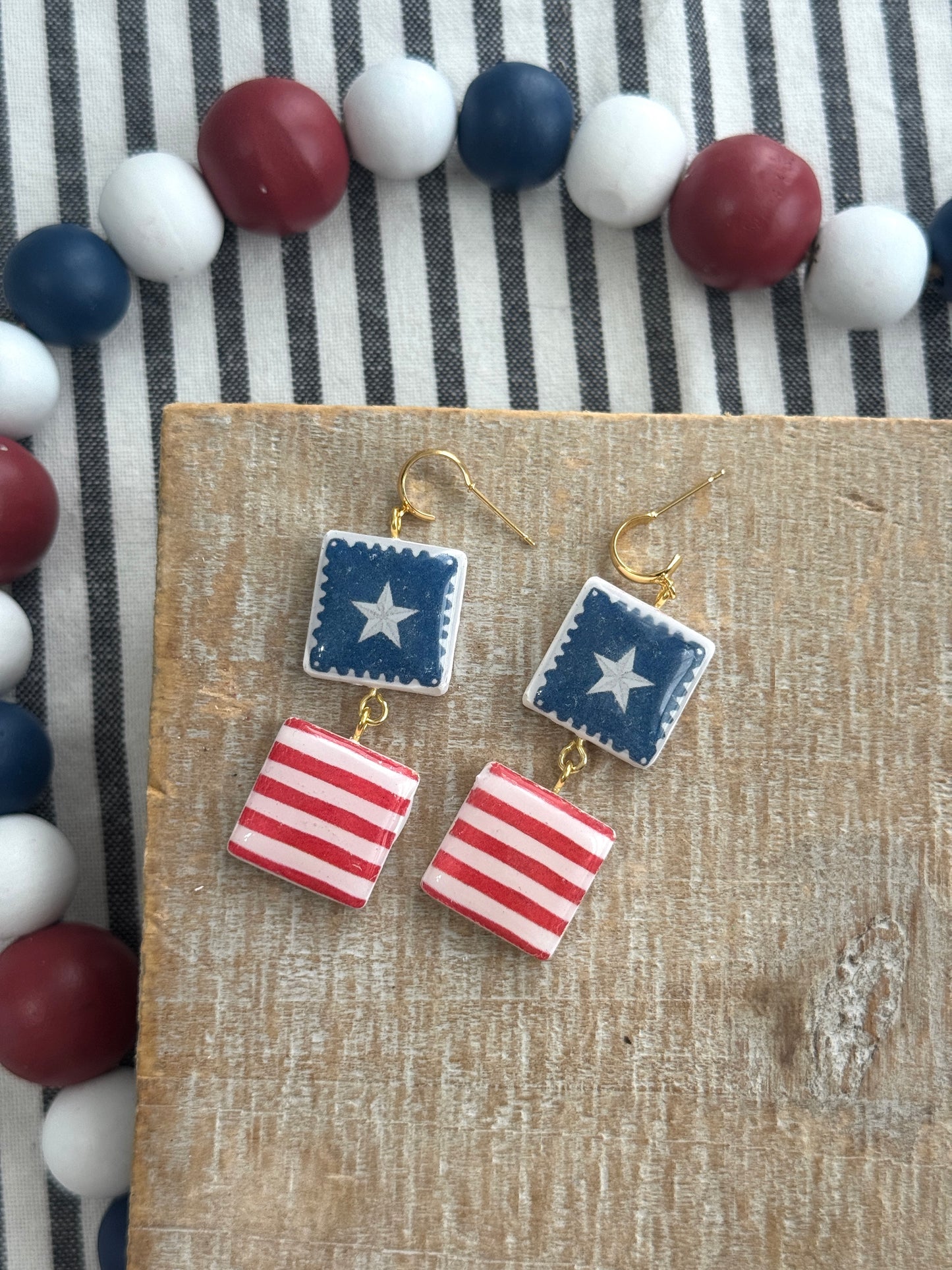 Stars and Stripes Dangles